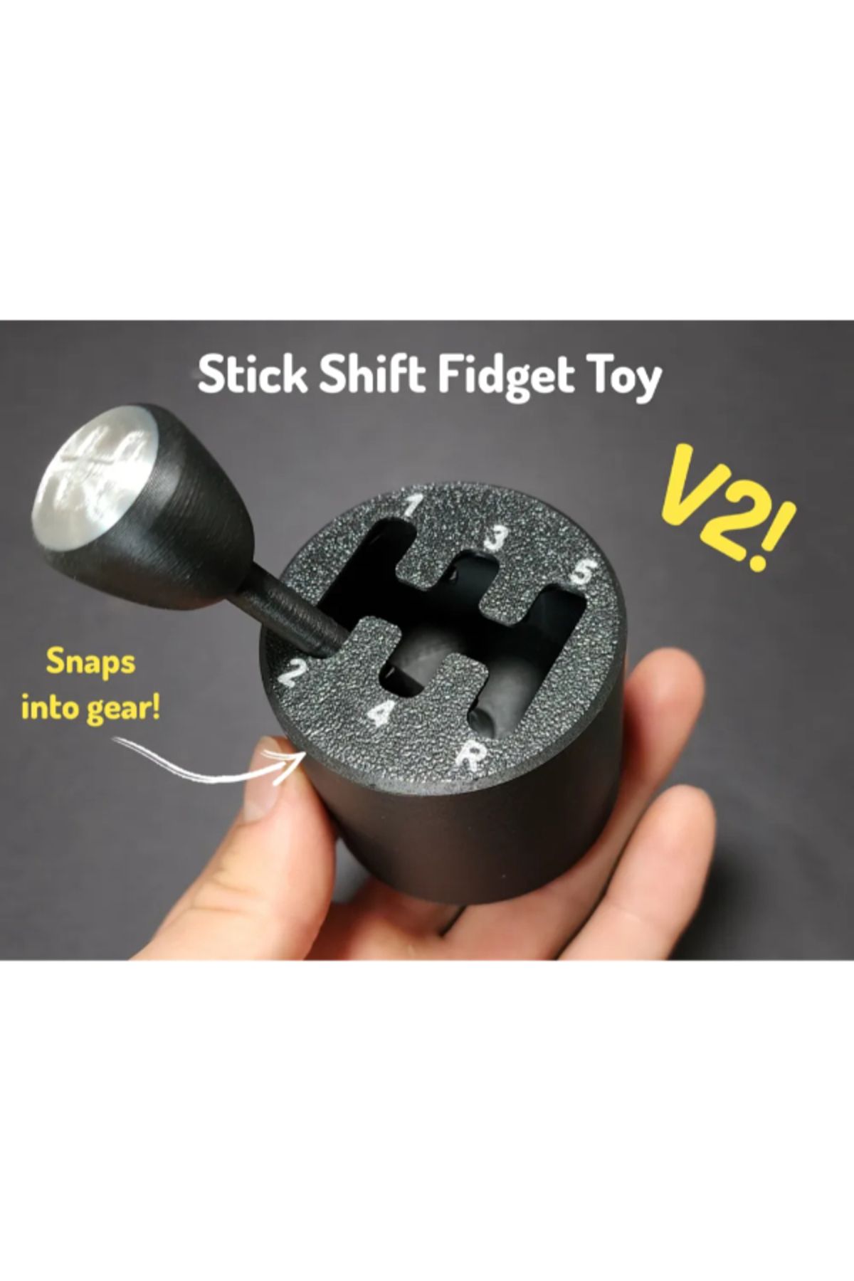 NOMOTHETIC Stick Shift Fidget Toy V2 – Dişli Değiştirici Stres Oyuncağı