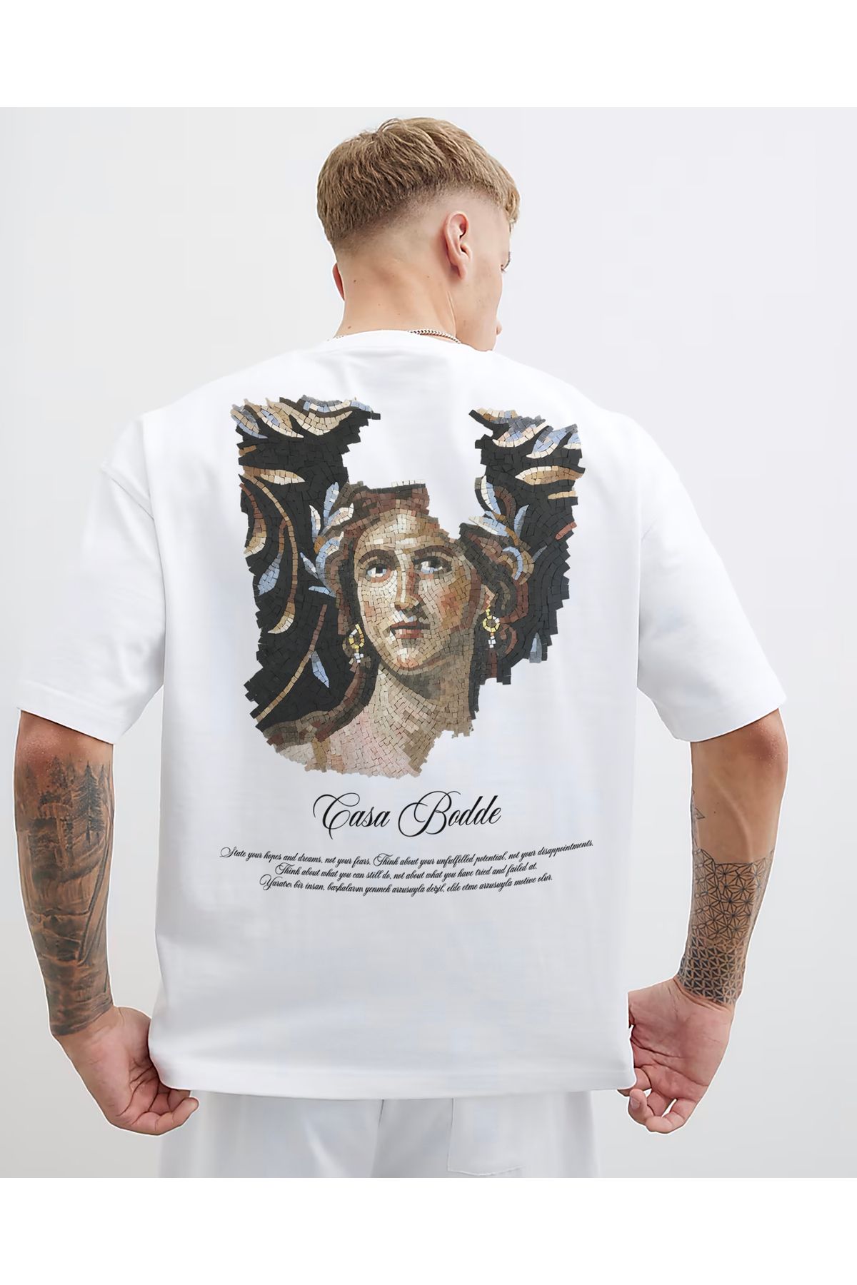 Casa Bodde Mozaik Baskılı Unisex Tişört