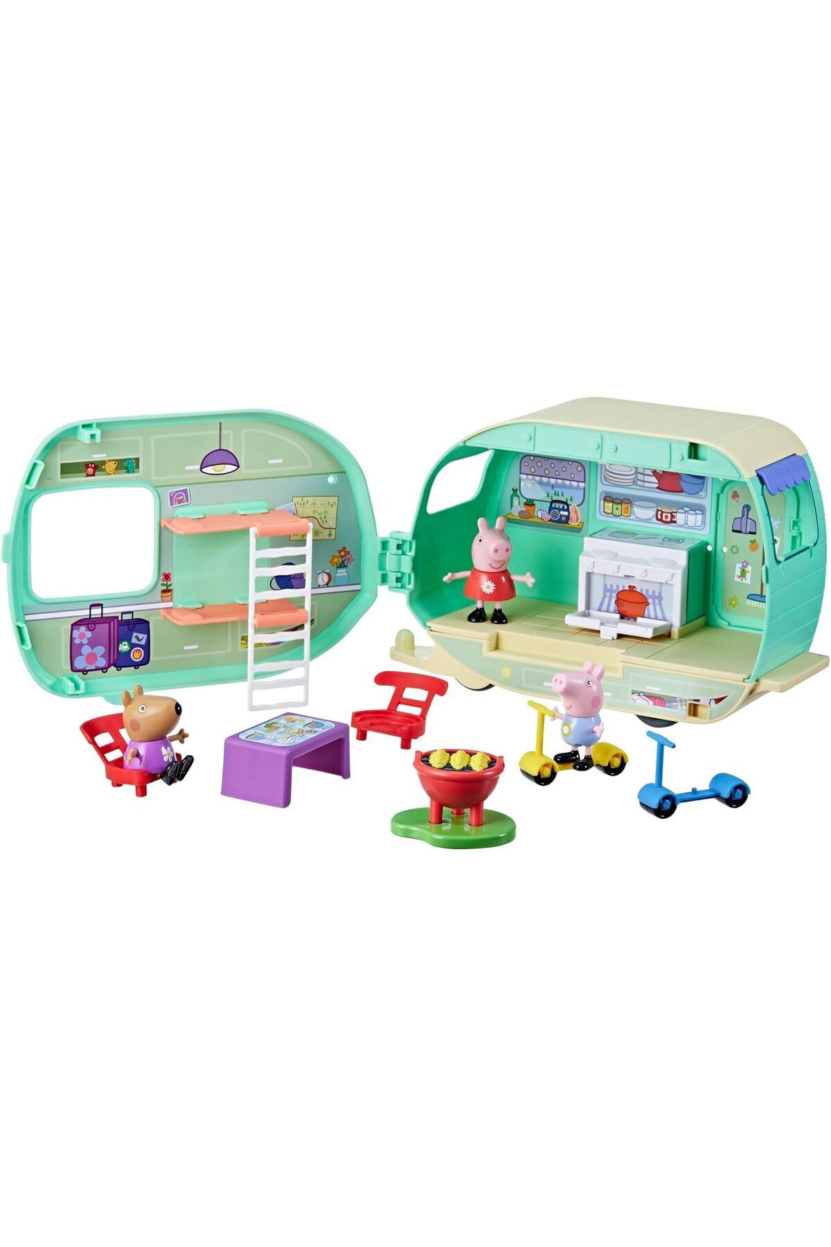 Mu Art Ahşap Mrt Pig Peppa'nın Karavan Oyun Seti Art 871301