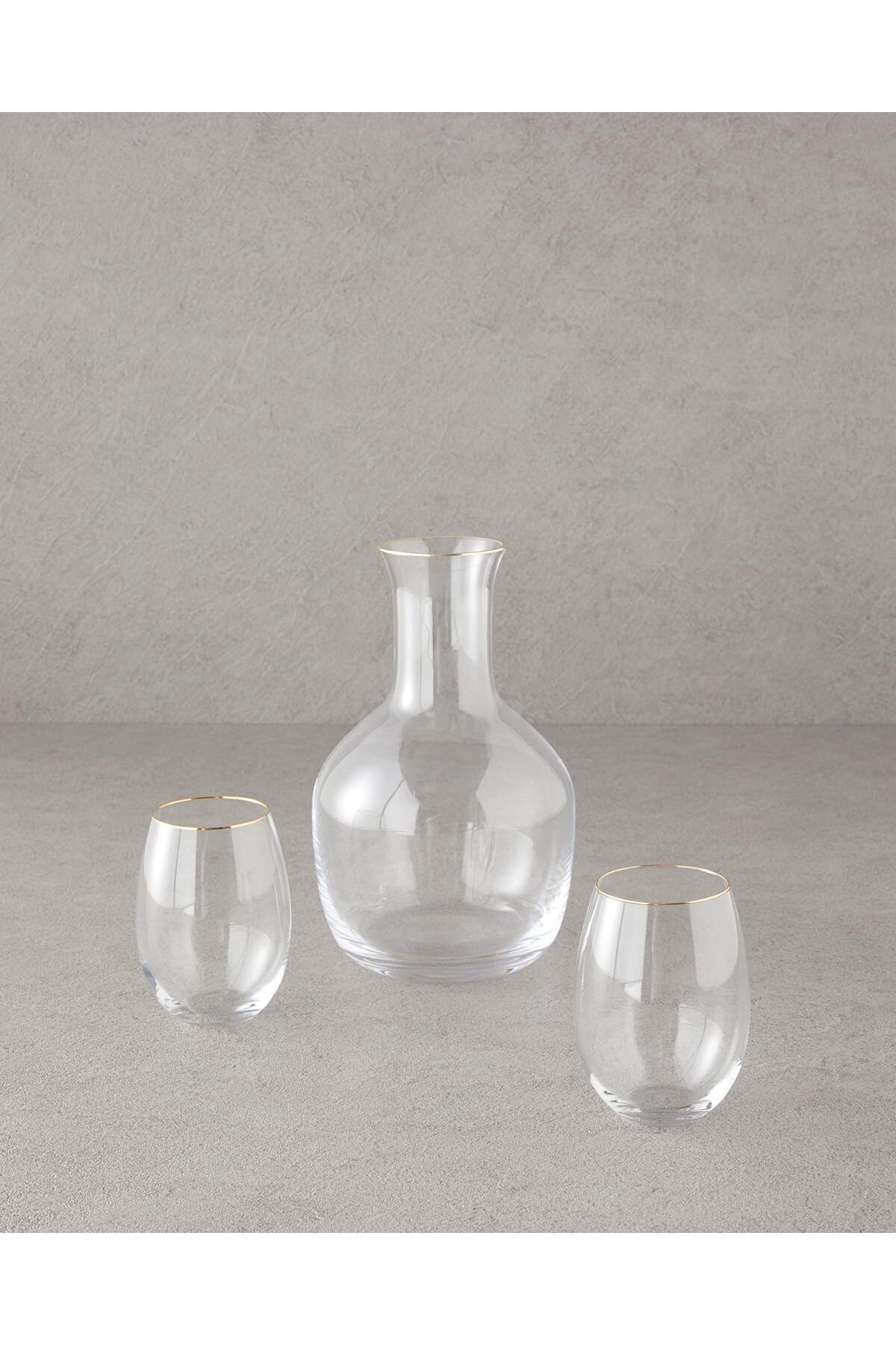 STOREMAX ELZ Home Starry Cam 3 Parça Karaf 350 Ml + 1800 Ml Gold FRNTR 1127478