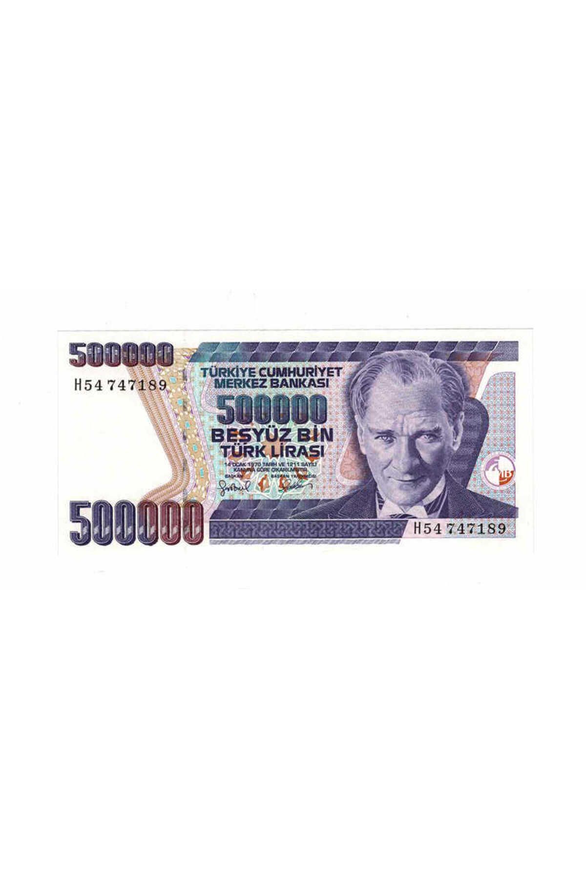 Gökçe Koleksiyon 7. Emisyon 4.Tertip 500.000 Türk Lirası Seri H54 ÇİL