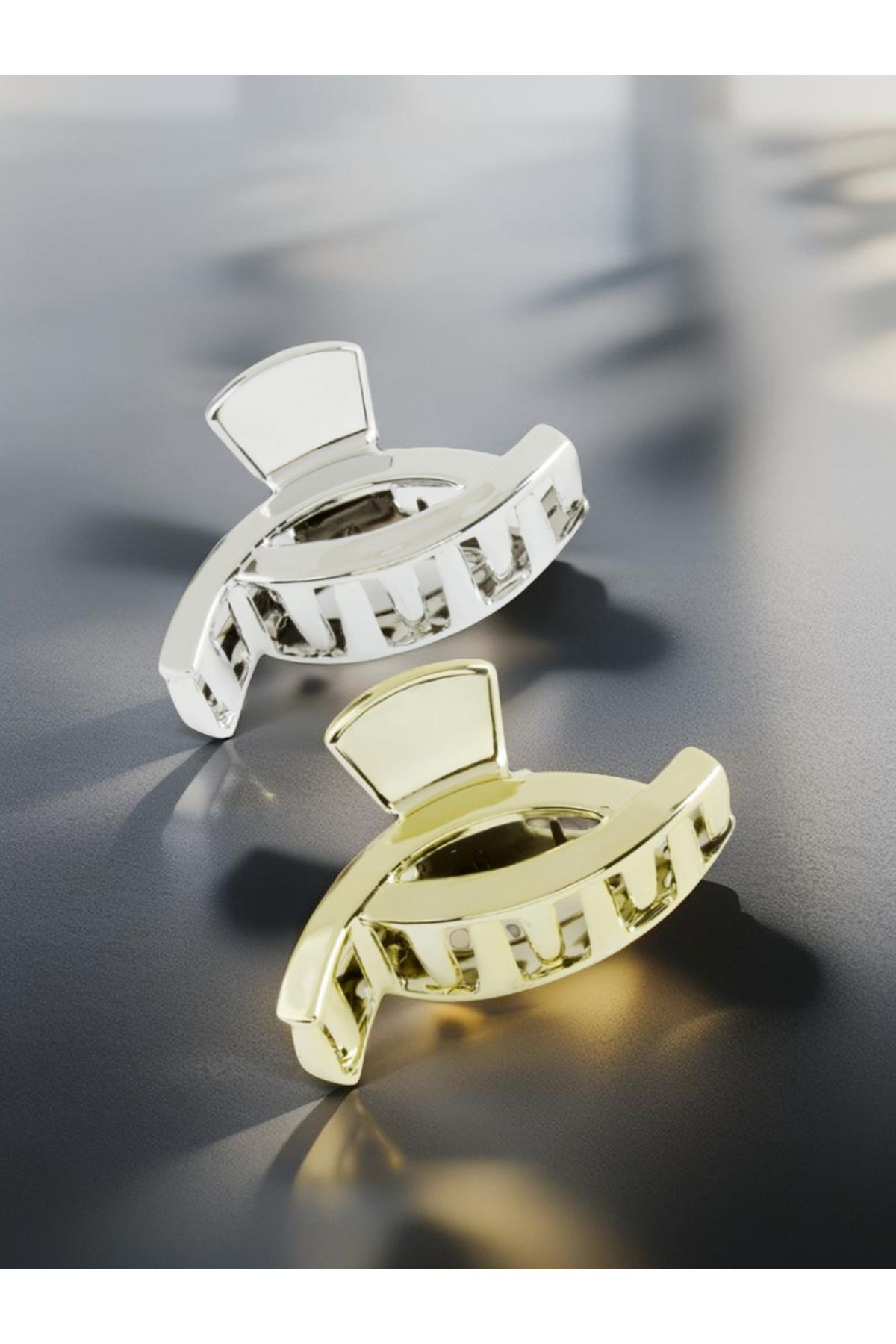 ZERİUM Oval Tasarımlı Mandal Kadın Toka – Lüx Saç Aksesuarı (9cm)