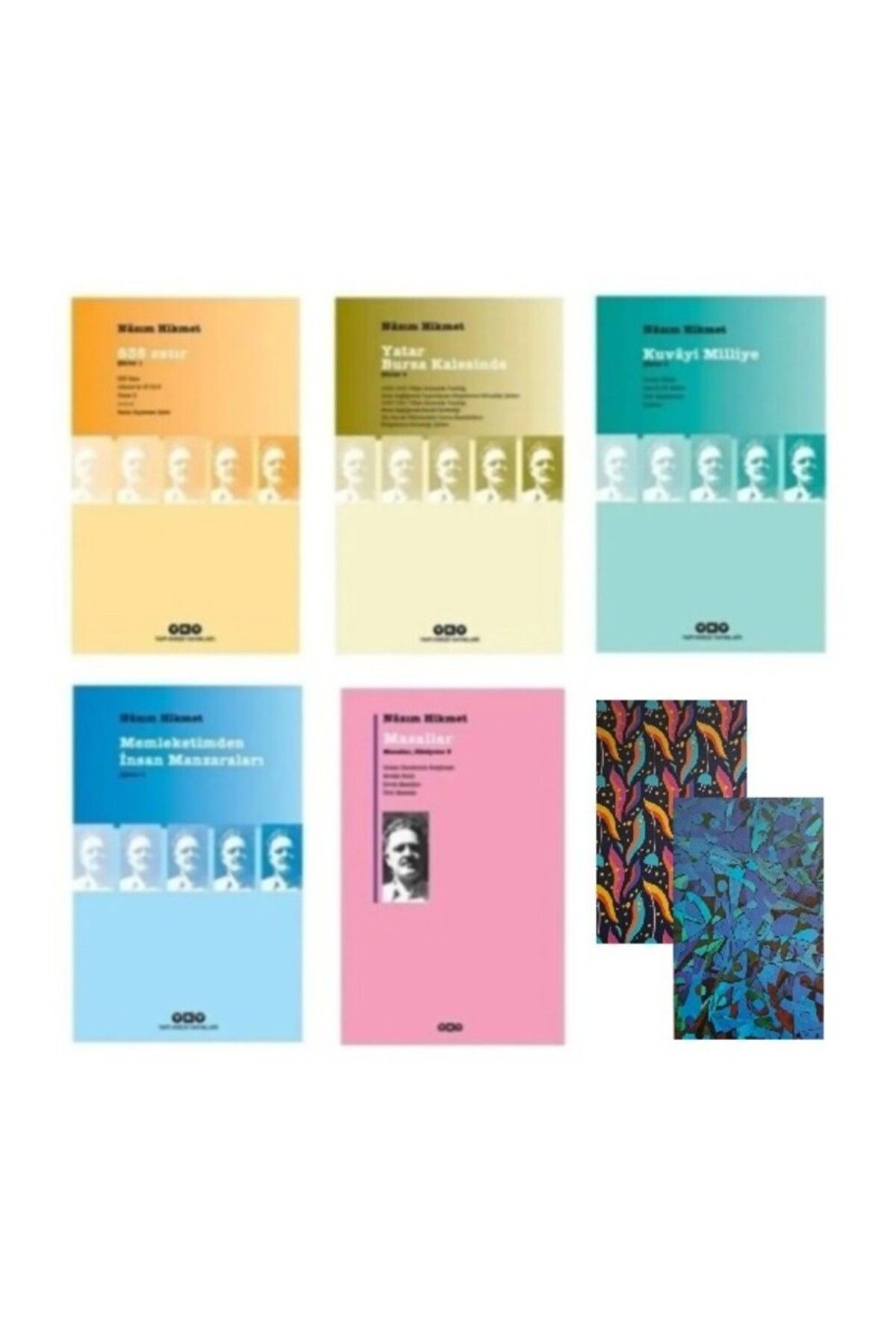 Yapı Kredi Yayınları Nazım Hikmet 5 Kitap Set 2 + 2 Not Defteri HEDİYE