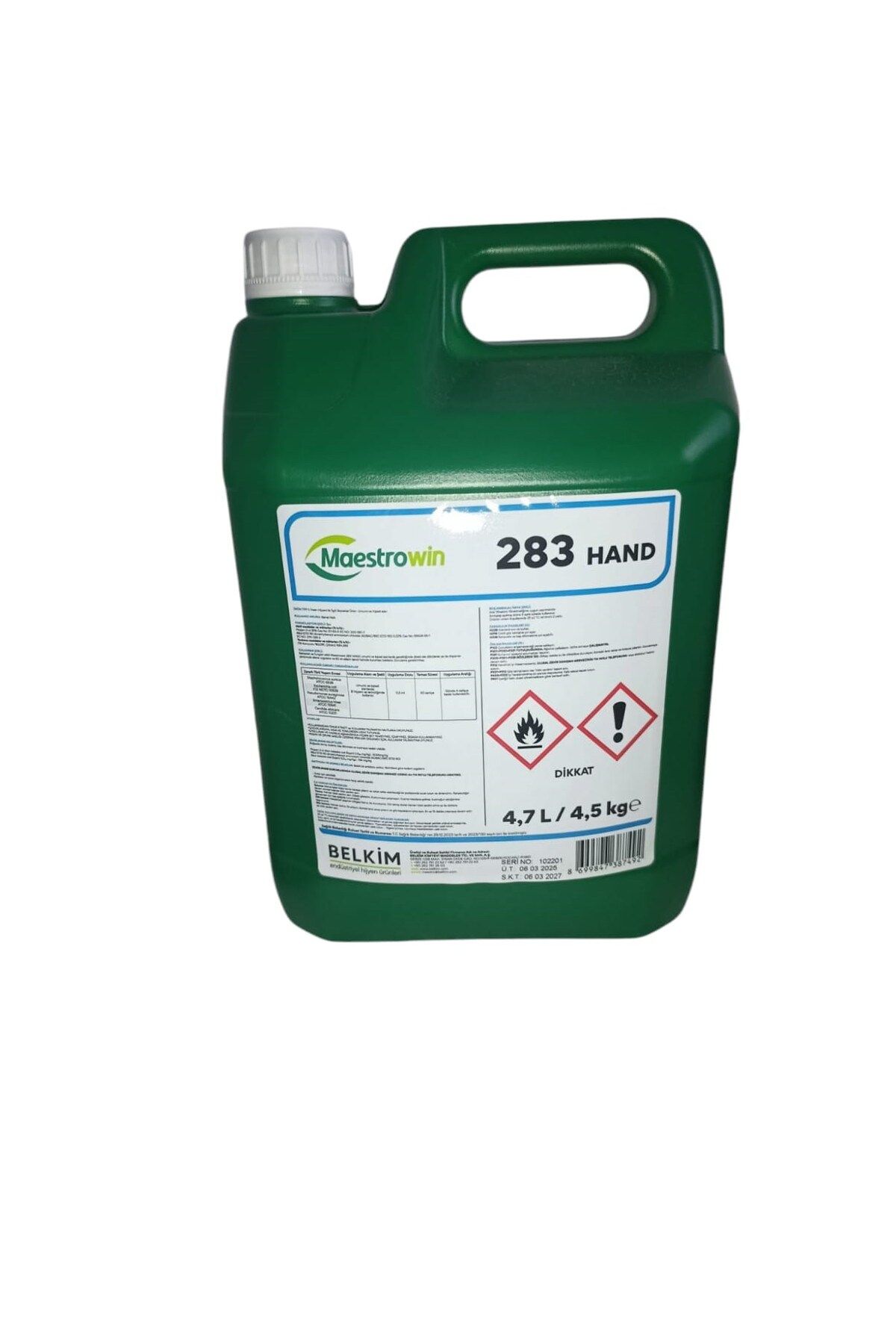 Maestrowin MAESTROWİN 283 HAND DEZENFEKTAN 4,5 KG X 2 ADET