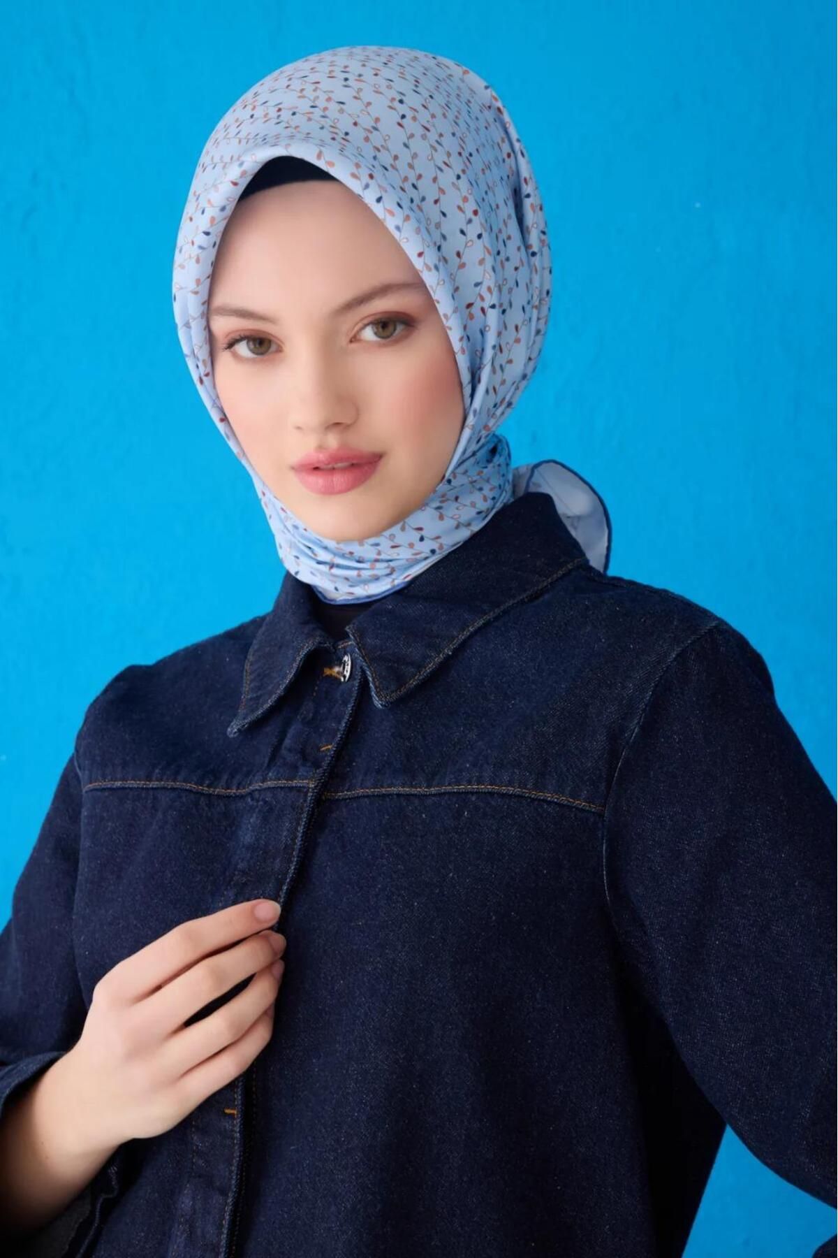 Belli Saf İpek Eşarp 4128D-54 Şura