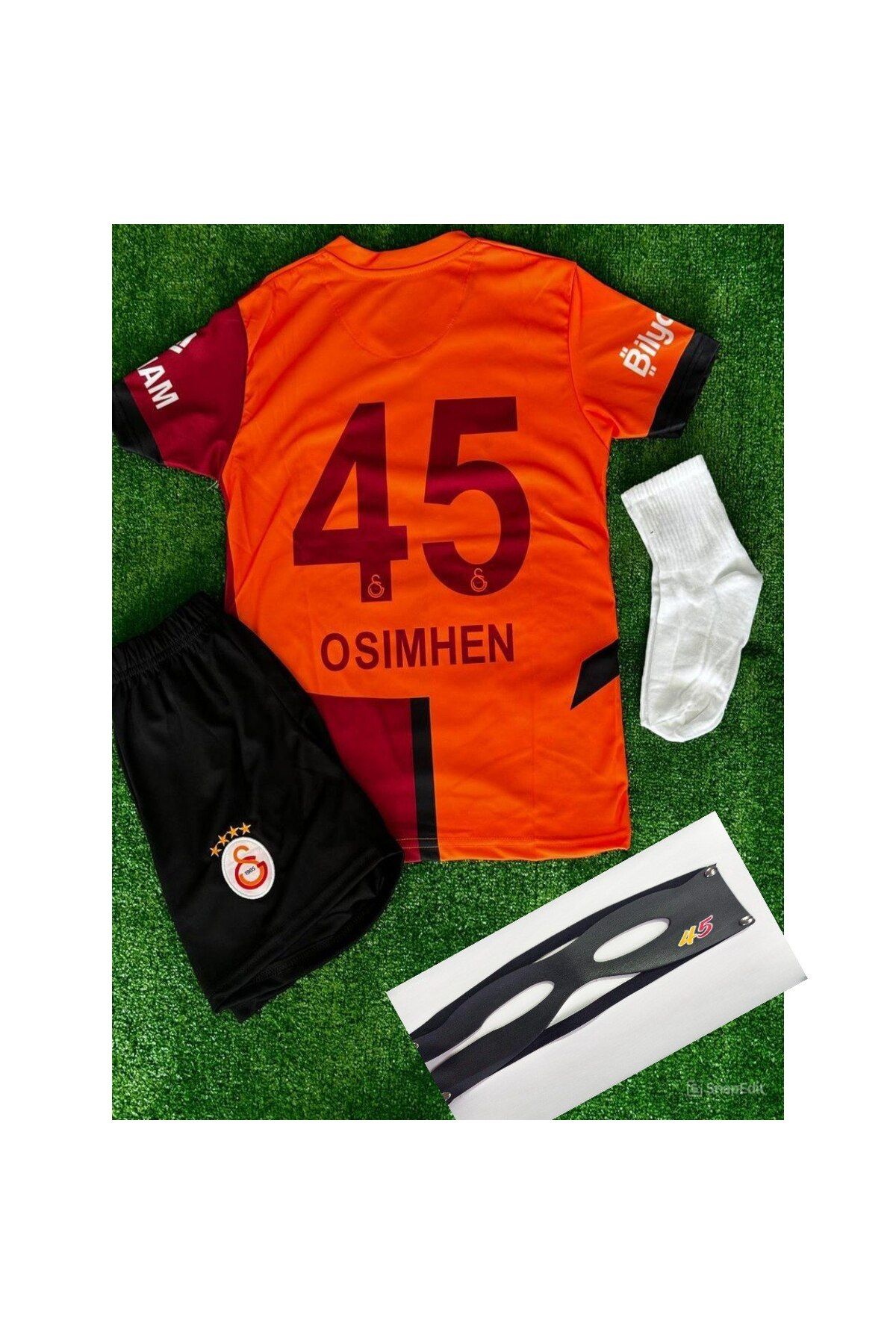 Alaturka Mix galatasaray 5 yıldızlı #ᴏsɪᴍʜᴇɴ 𝟺𝟻 # 25/26 içsaha çubuklu çocuk forması