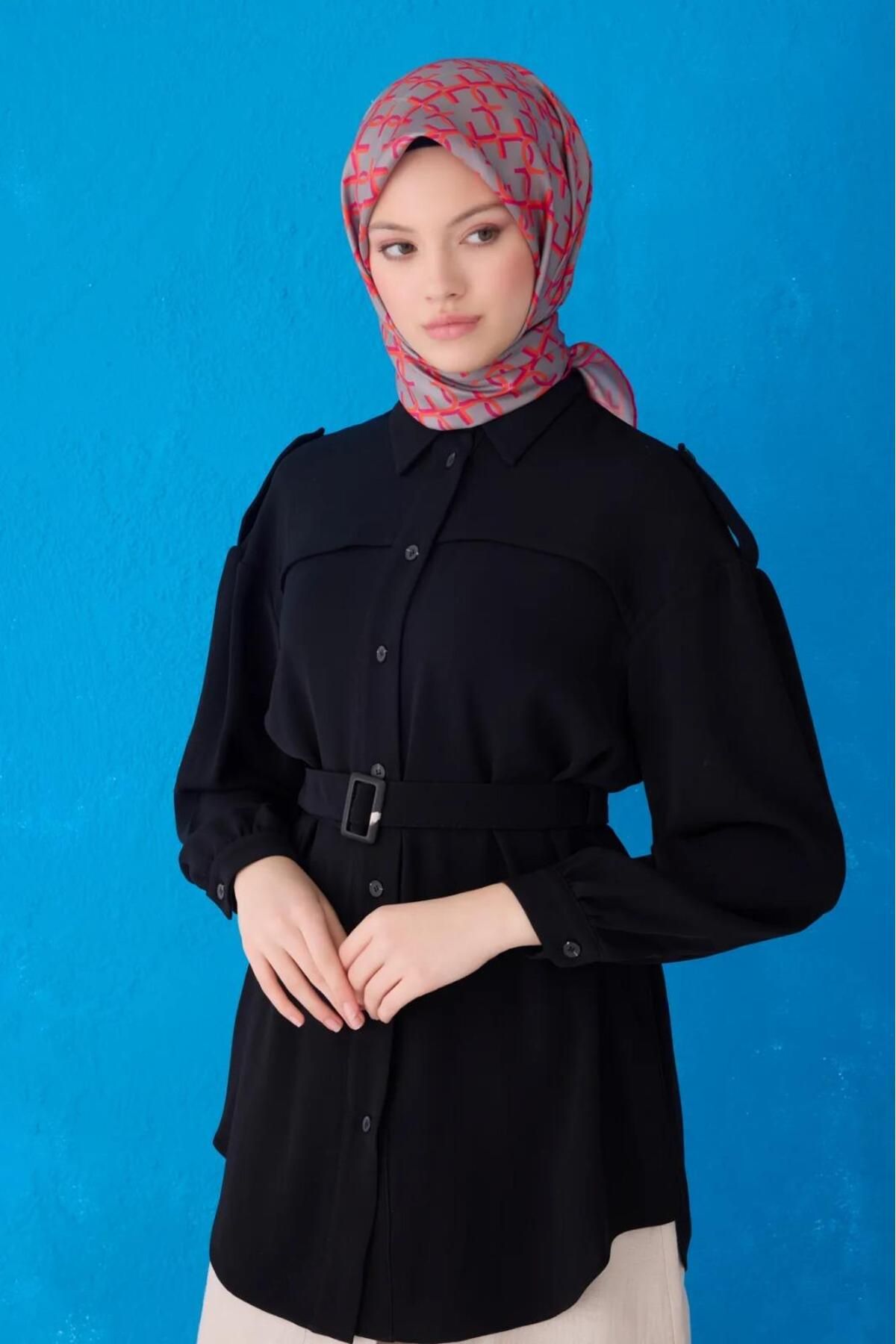 Belli Saf İpek Eşarp 4102D-37 Şura