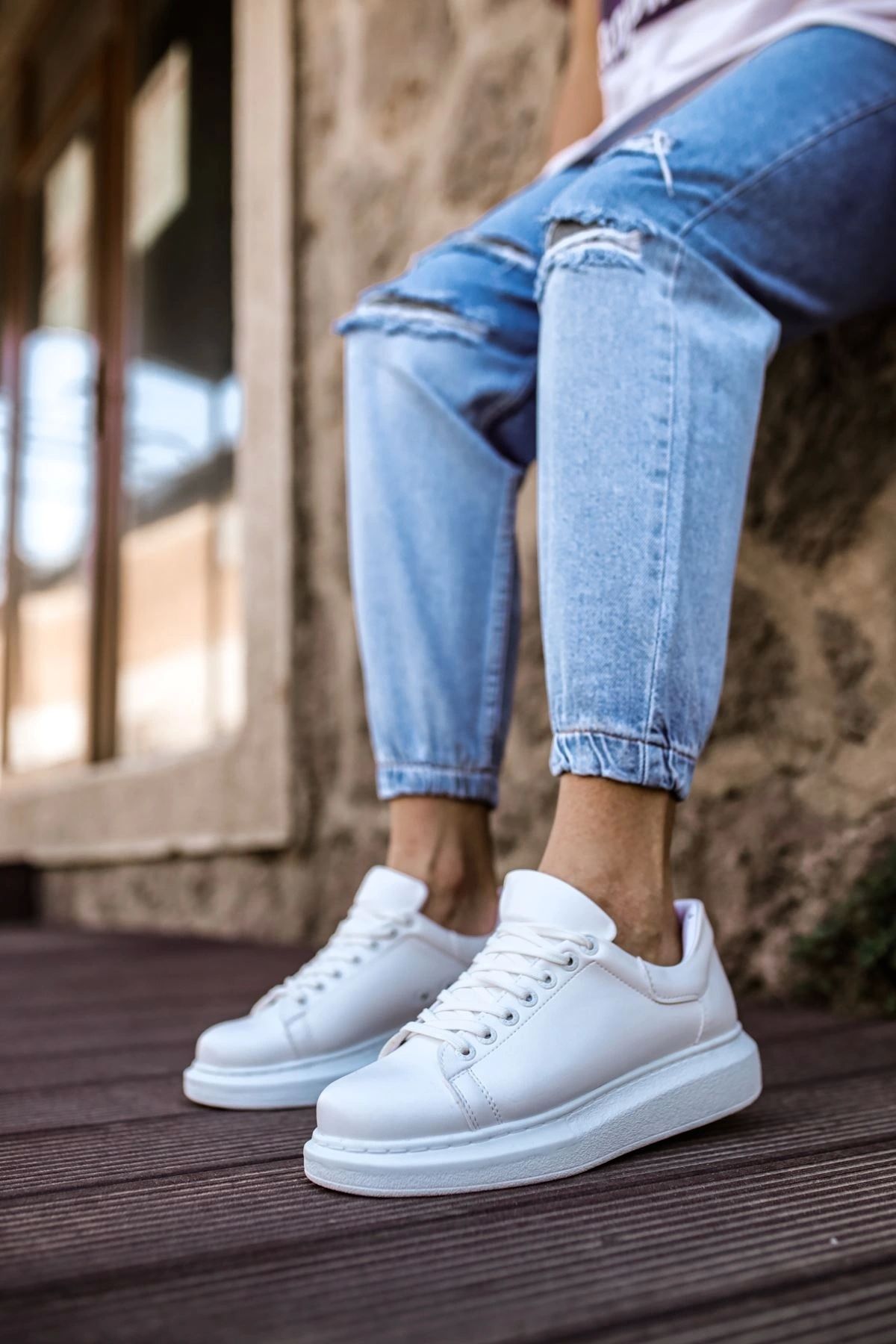 OurStyles CH257 CBT Estrella Erkek Ayakkabı BEYAZ