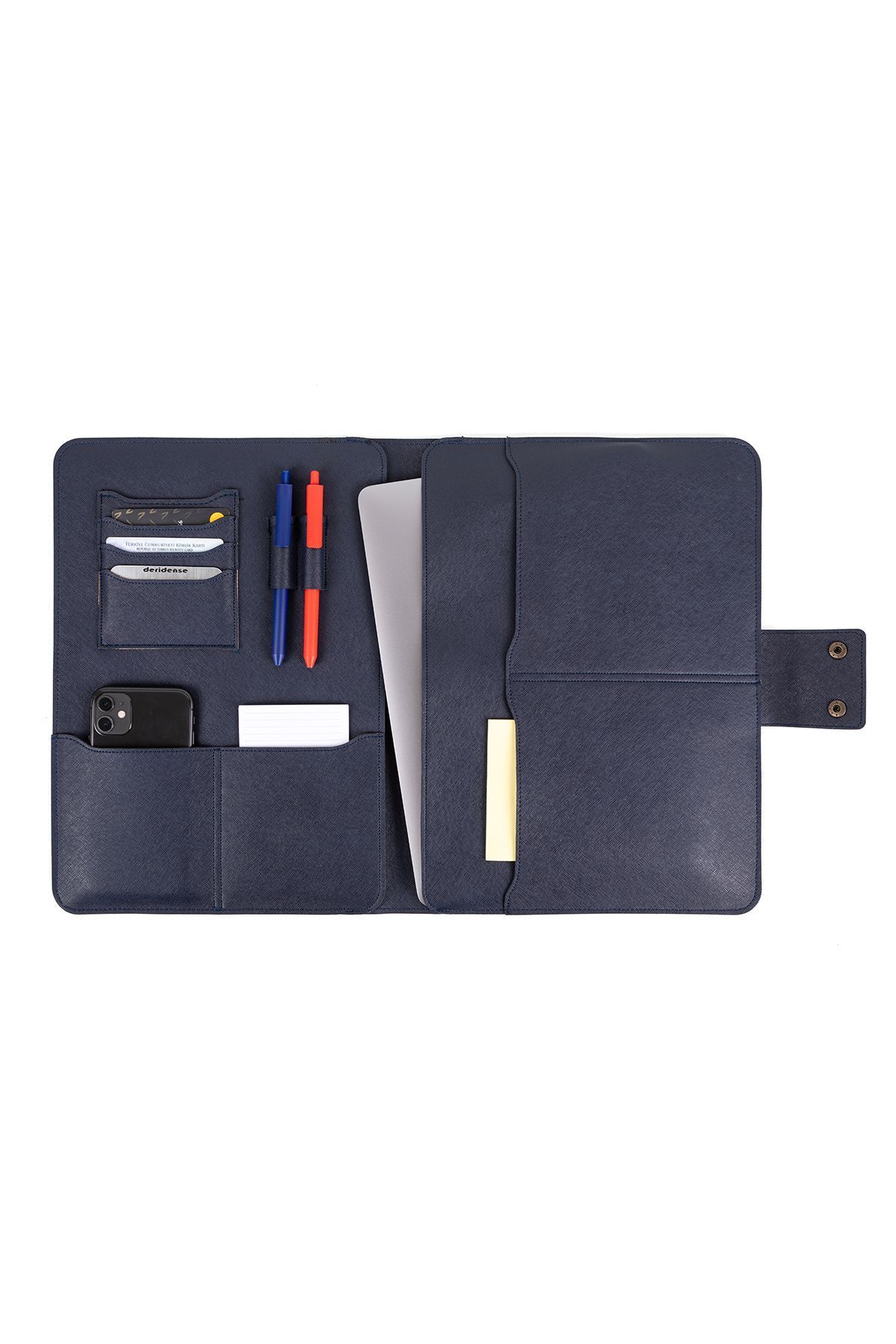 Paris Business Club M2 13-14 Inç Macbook Pro-air Vegan Deri Organizer Evrak Çantası Tablet Kılıfı