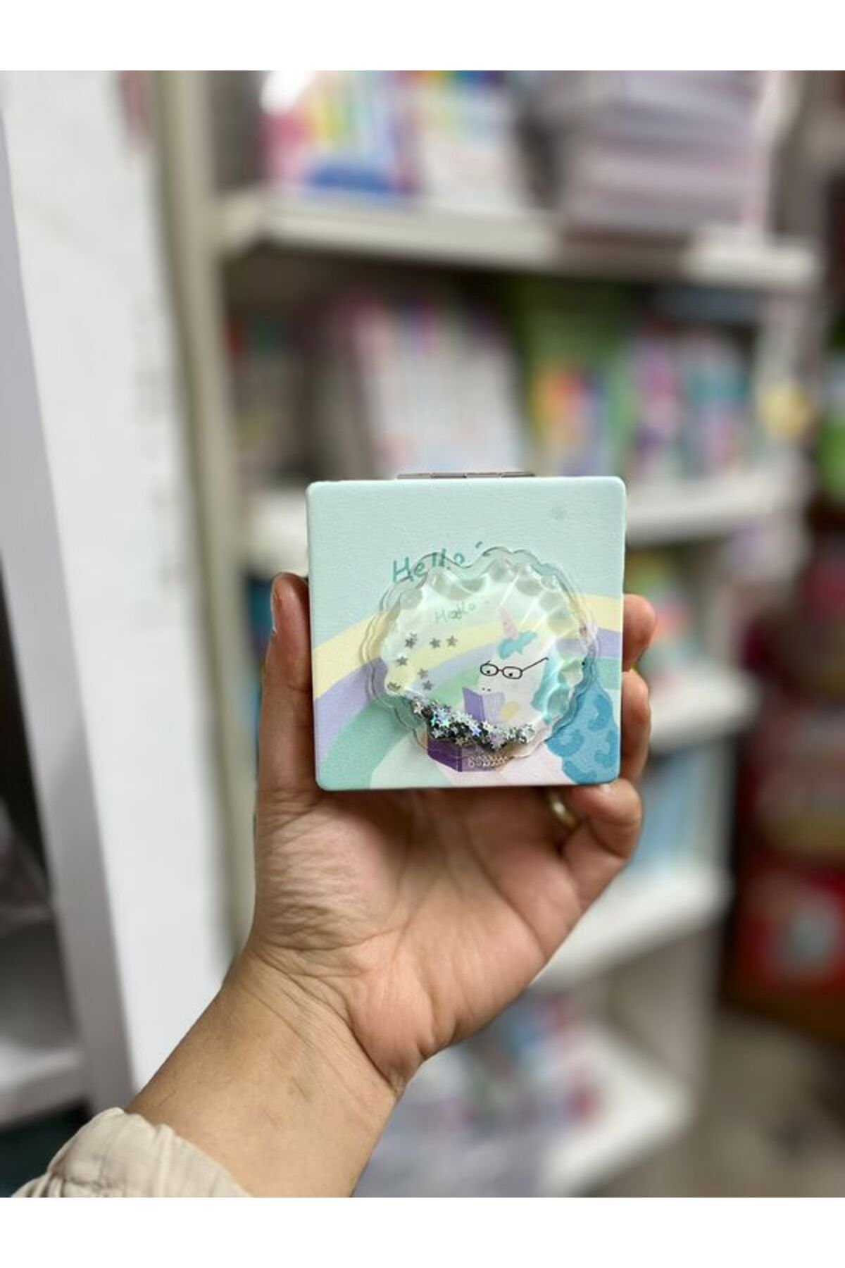 EyER Shoping Taşınabilir Makyaj Aynası Çanta Aynası Ve Cep Aynası Kapaklı