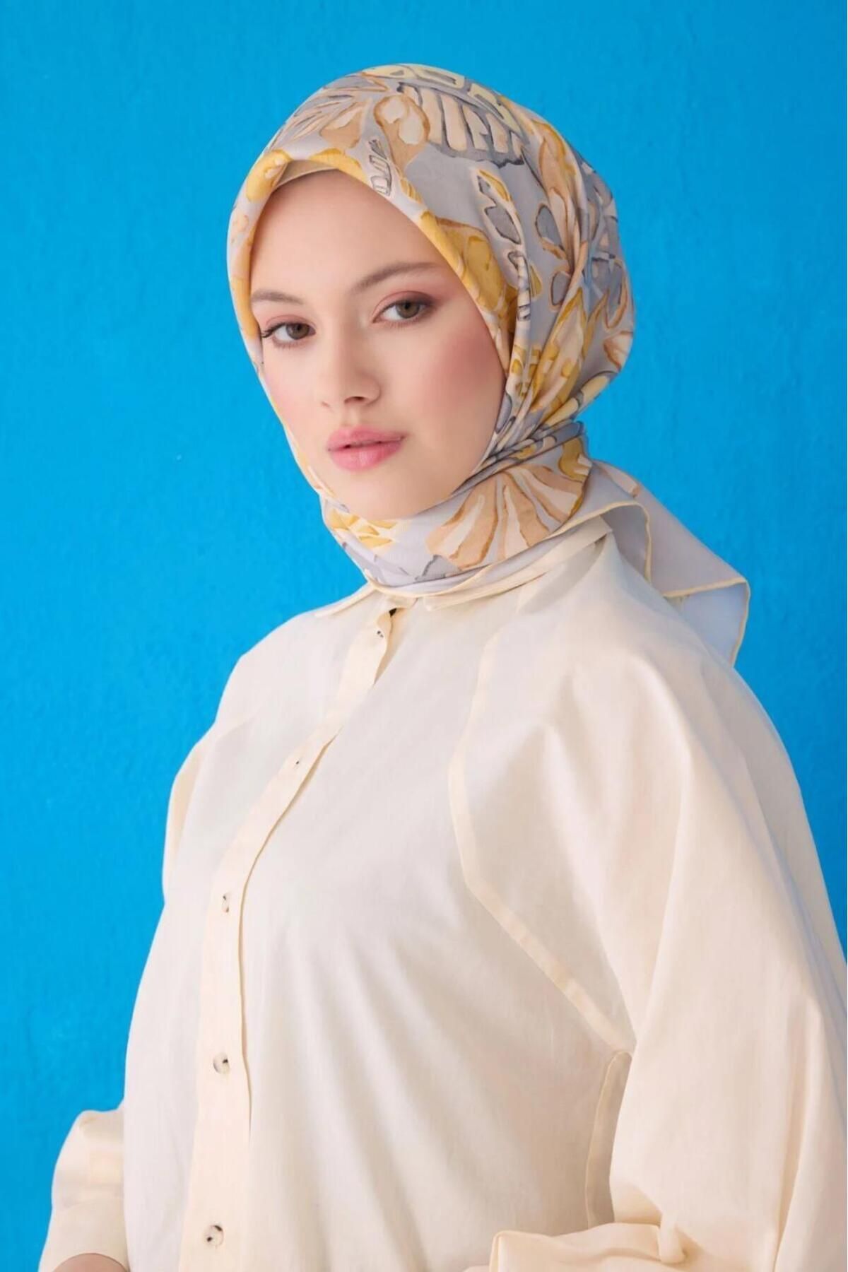 Belli Saf İpek Eşarp 4114D-85 Şura