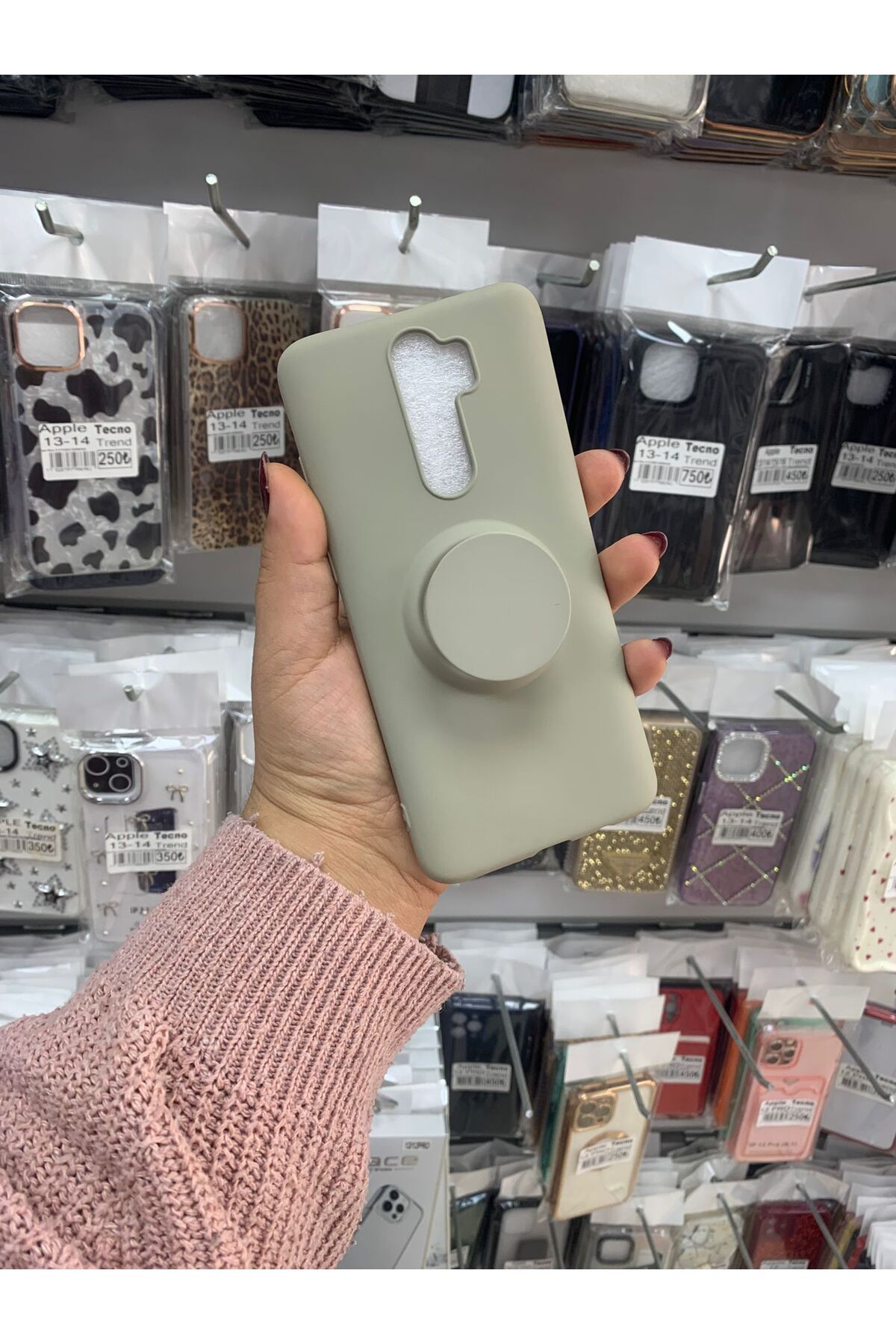 TECNOTREND Redmi Note 8 Pro soft pop soketli silikon kılıf