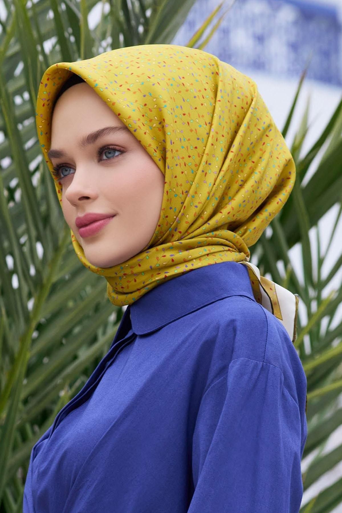 Belli Saf İpek Eşarp 4128D-31 Şura