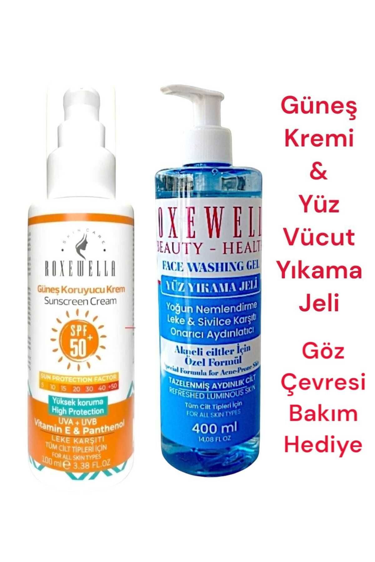 ROXEWELLA Güneş Kremi 100ml +50spf - Yüz Vücut Yıkama Jeli