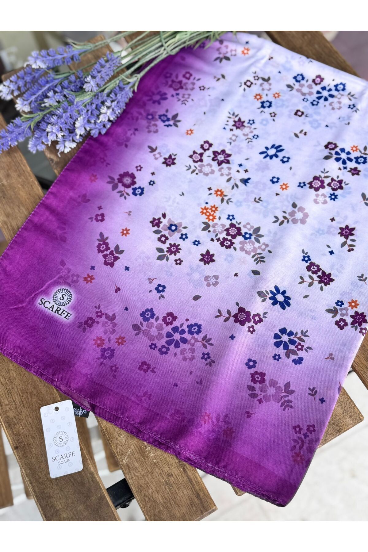scarfe ÇİÇEK DESENLİ SOFT ŞAL