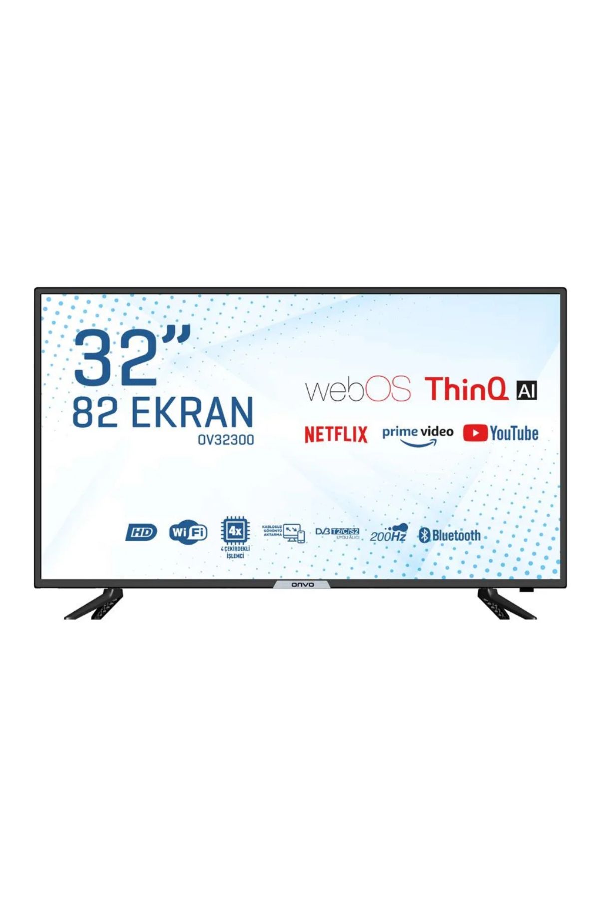 ONVO OV32300 HD 32" 82 Ekran Uydu Alıcılı webOS Smart LED TV