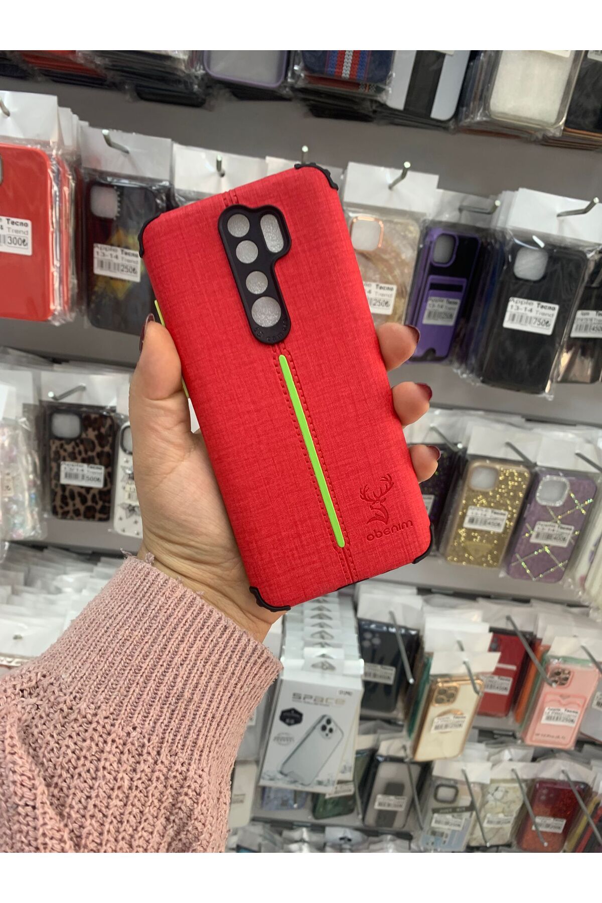 TECNOTREND Redmi Note 8 Pro Premium KUMAŞ Görünümlü Silikon Kılıf