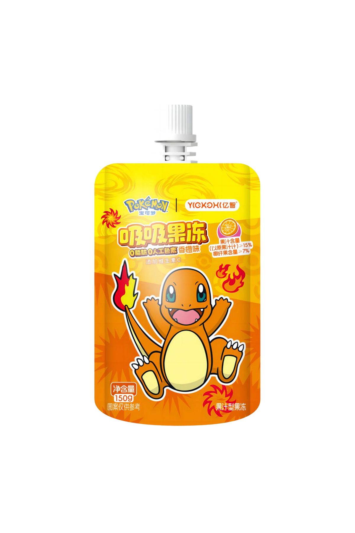 YIZHI Pokemon Orange Flavored Suck Jelly 150g