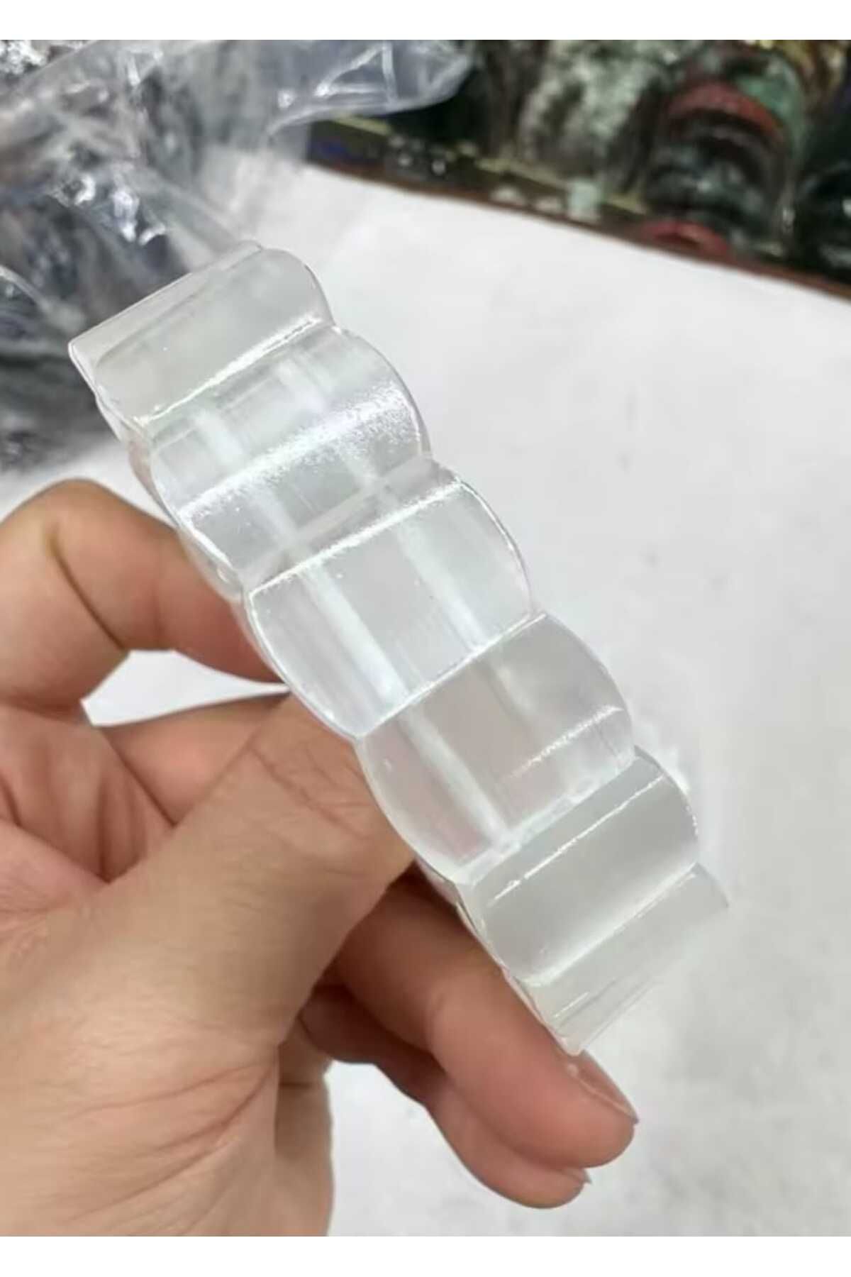 İslam Yayın Hediyelik Selenit Doğaltaş Roleks ( Rolex ) Özel Kesim Bileklik