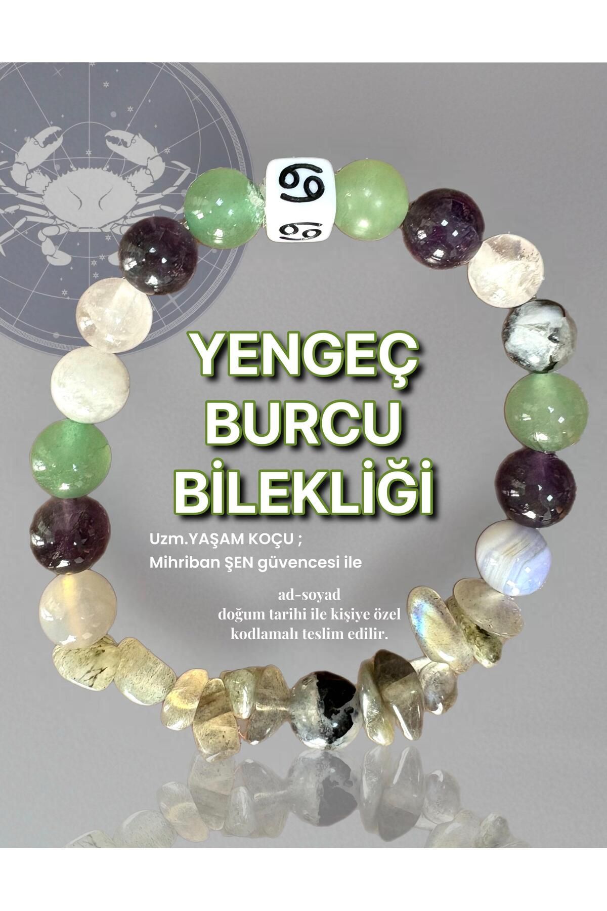 Mihri Doğaltaş Yengeç Burcu Bilekliği