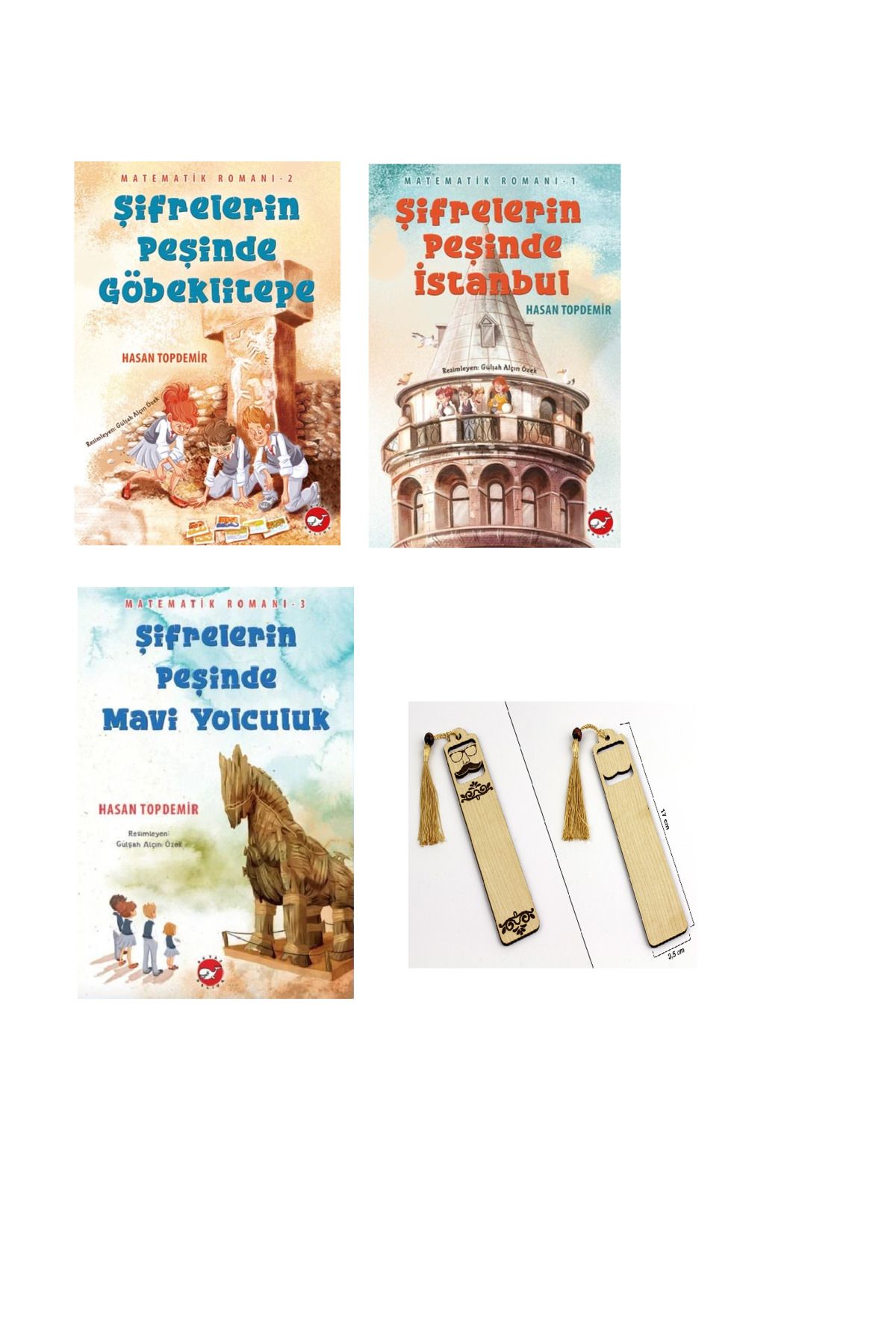 Beyaz Balina Yayınları Şifrelerin Peşinde İstanbul -Göbeklitepe - Mavi Yolculuk - MATEMATİK ROMANI 3 KİTAP
