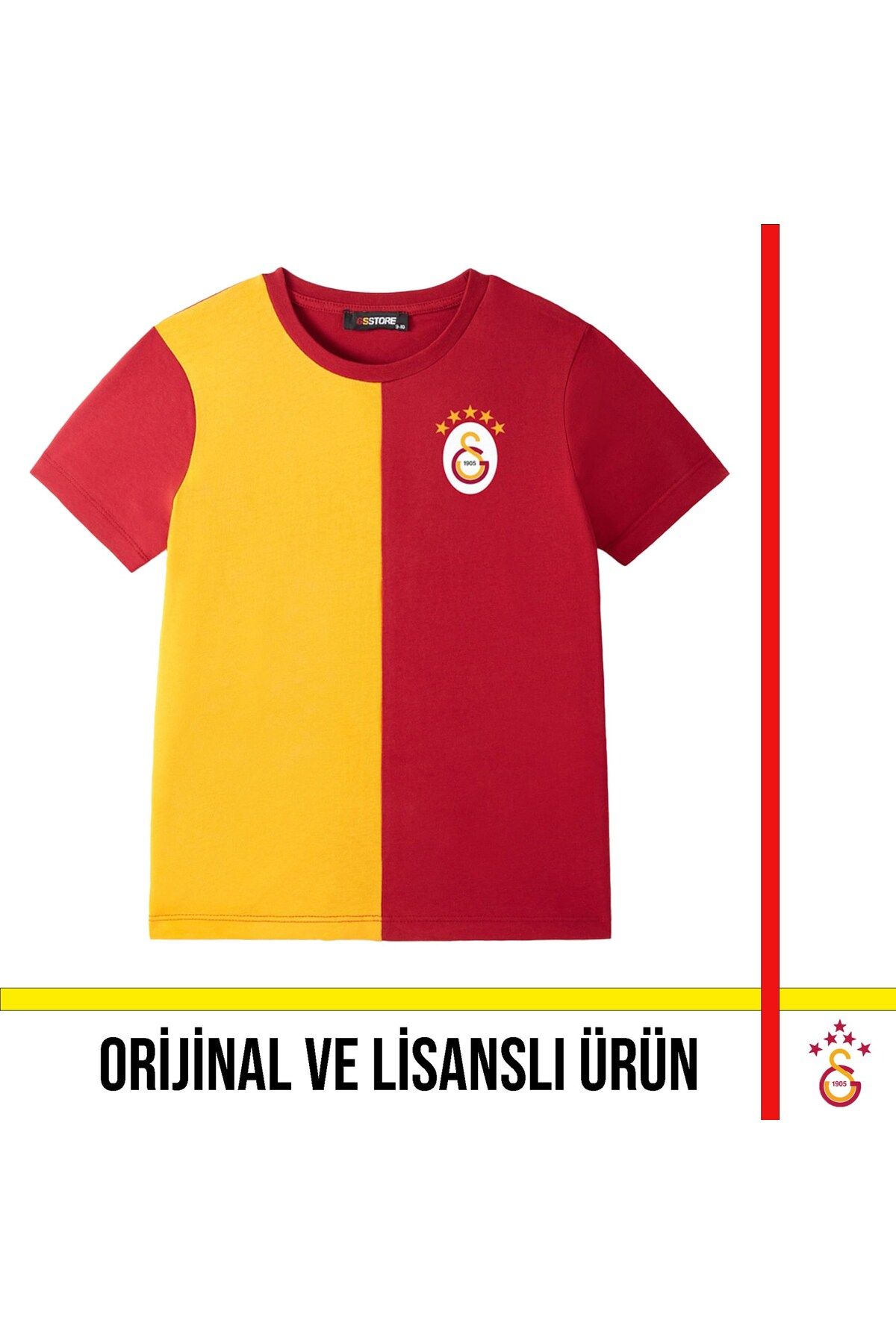 Galatasaray Lisanslı 5 yıldızlı Sarı Kırmızı Çocuk T-Shirt