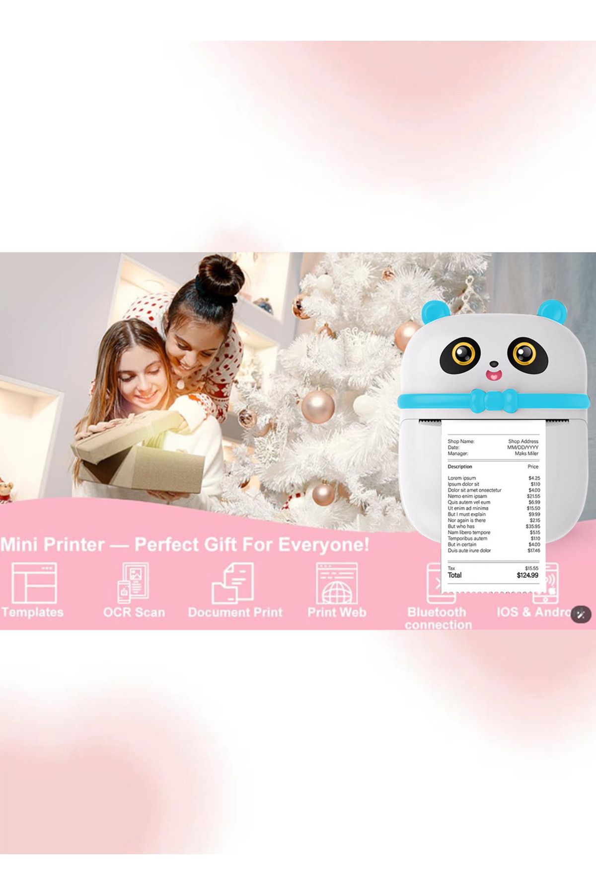 KidLe-Mini Pocket Panda printer Bluetooth Wireless Smart Printer with Android APP 6