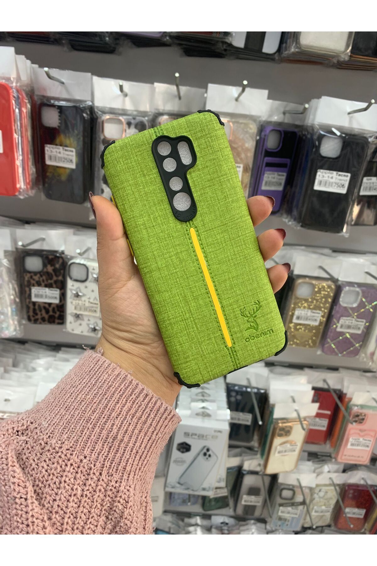 TECNOTREND Redmi Note 8 Pro Premium KUMAŞ Görünümlü Silikon Kılıf