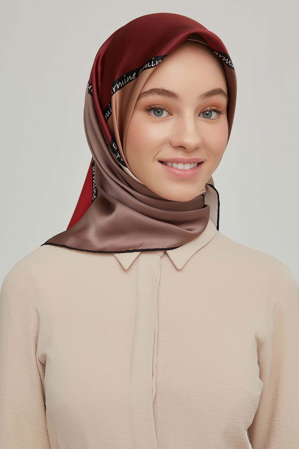 Armine ARMİNE İPEK EŞARP 8600D (TWİLL) (NOSTALJİ)-32