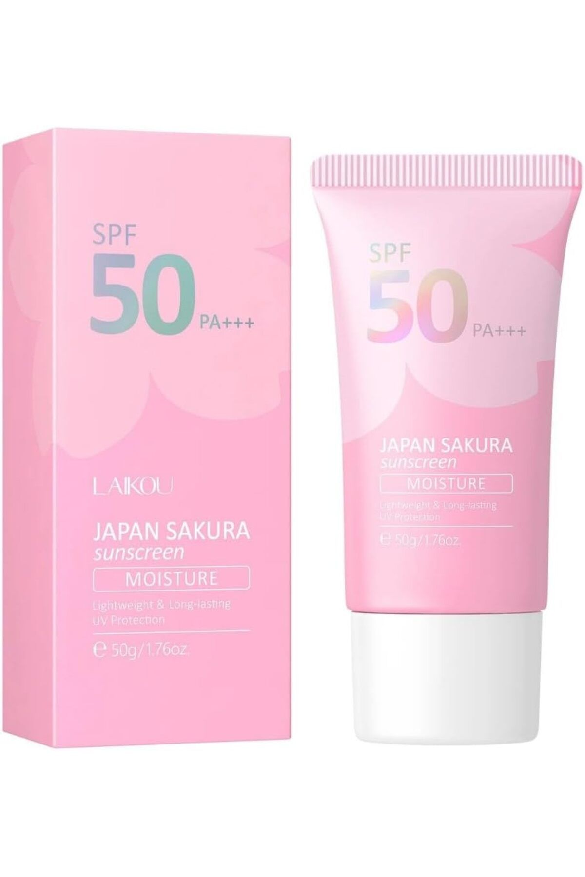 Japan Sakura Lovisah ORIGINal JAPAN SAKURA GÜNEŞ KREMİ SPF 50 Yüksek UV Koruması, Nemlendirici Özellikli