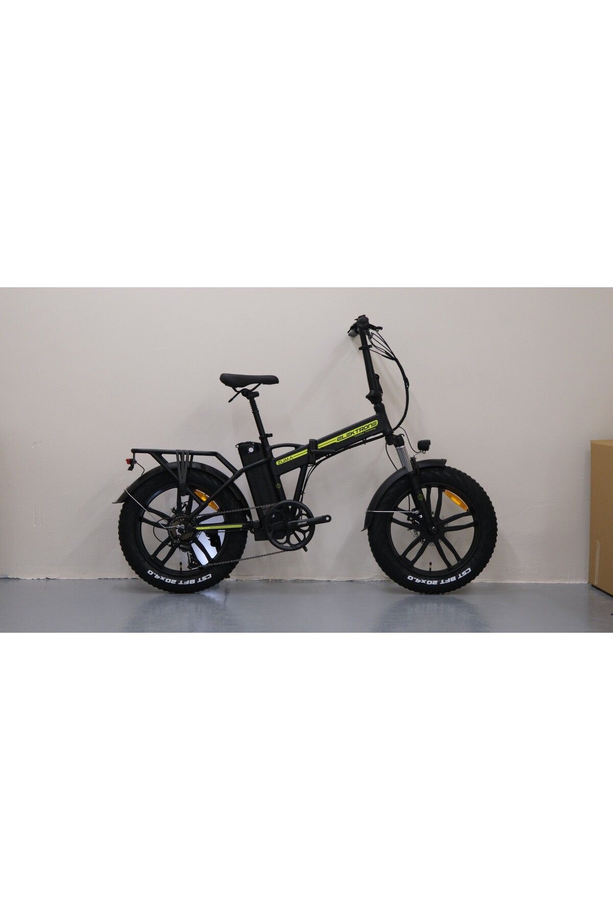 Kron ELEKTRONE ZUMA 20 M.D ELEKTRİKLİ MAT SİYAH-NEON SARI