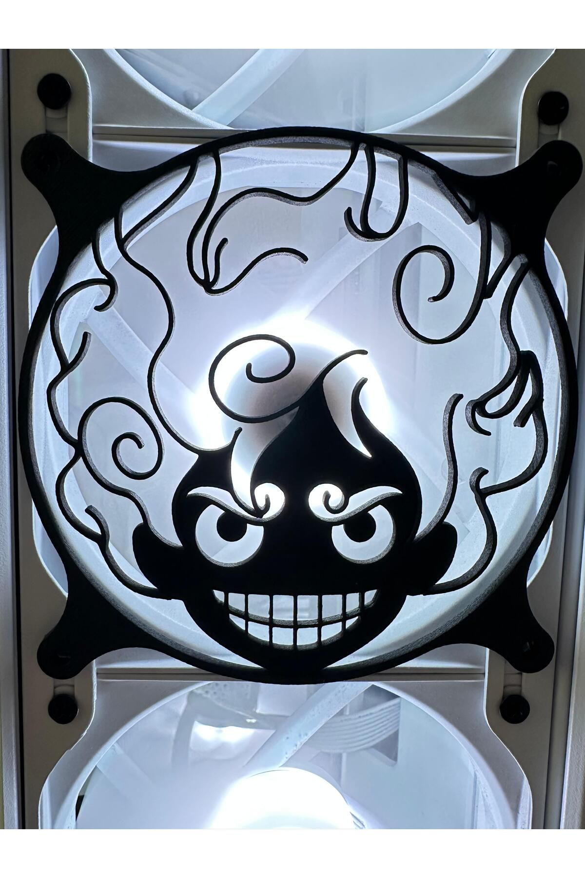 EmAy3d One Piece Luffy Gear 120mm Oyun Pc Aksesuarı, Masaüstü Bilgisayar Fan Kapağı