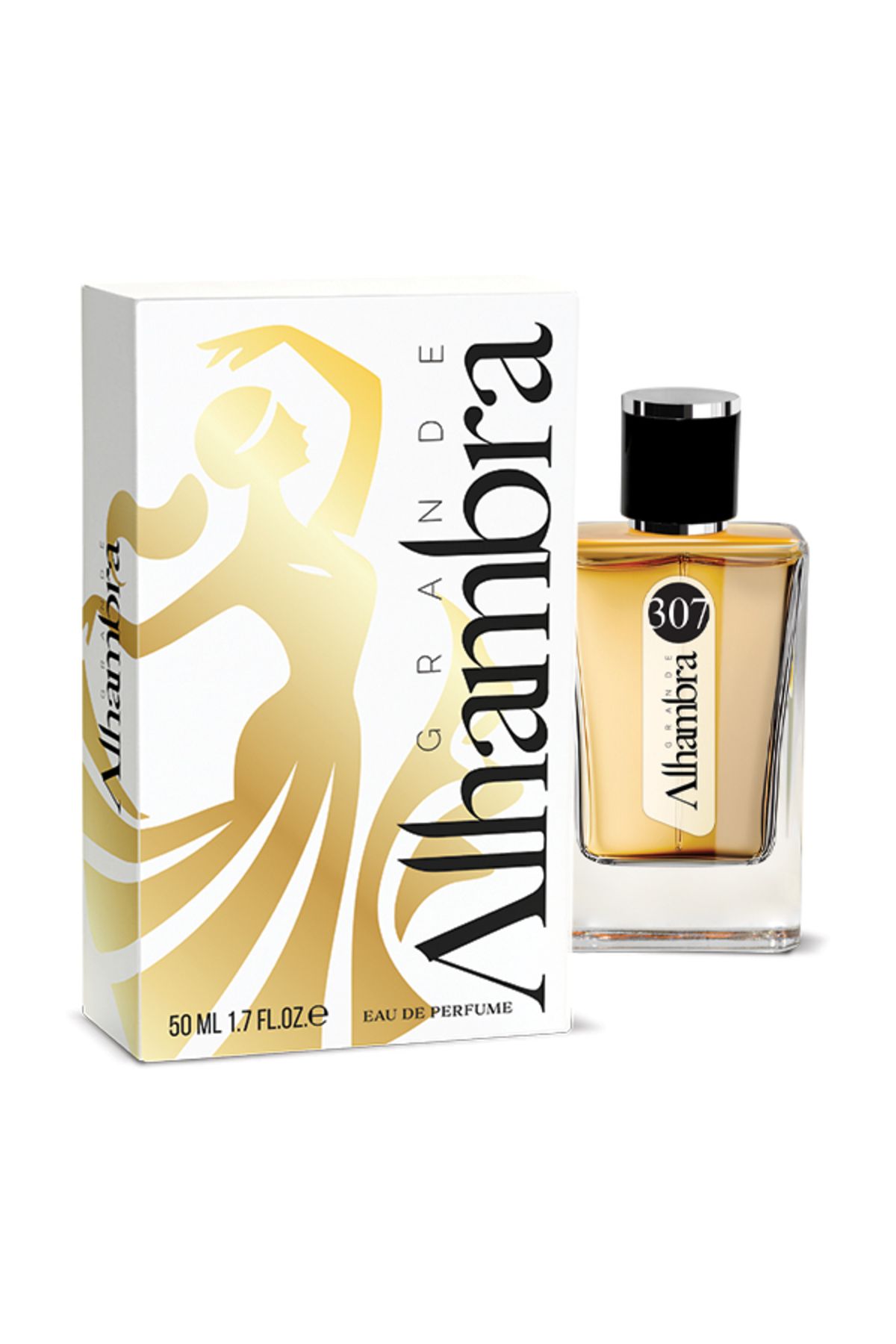 Grande Alhambra GA 307 Kadın 50 ml Parfüm Edp Floral Tuz, Vanilya, Yeşil Mandalina ,Su Yasemini, Zambak, Sandal...