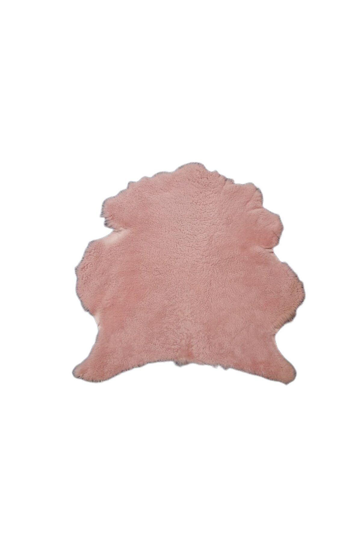 ln leather Gerçek Koyun Postu - Naturel - Kısa Tüylü - Doğal - 80x80 Cm - Pembe - X3