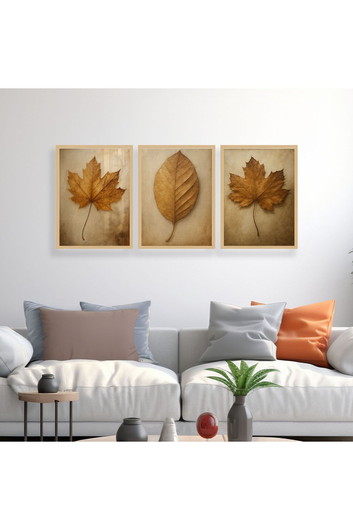 woodsia 3 Parça Ahşap MDF Çerçevesiz Tablo Seti MDFTH321