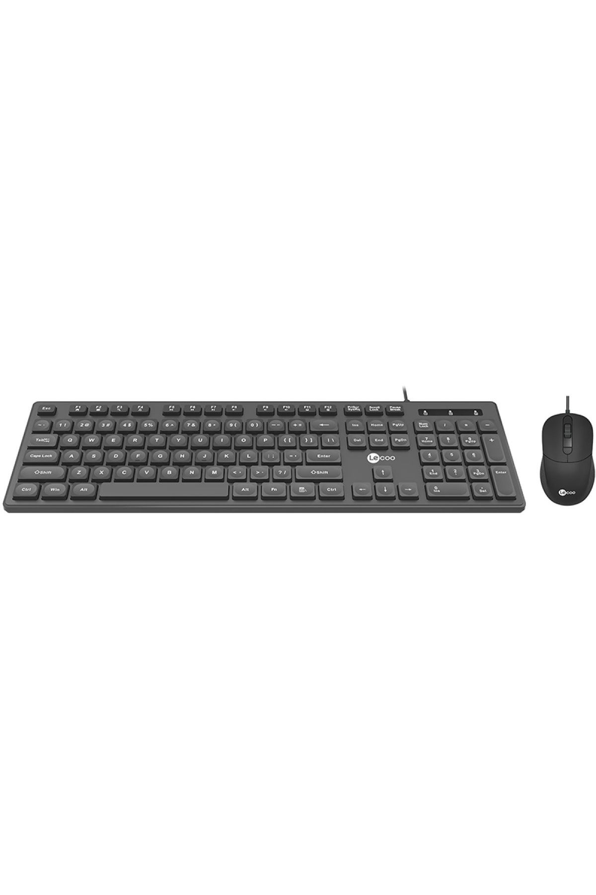 Findit LENOVO LECOO CM102 USB KABLOLU SİYAH Q KLAVYE MOUSE SET (2818)