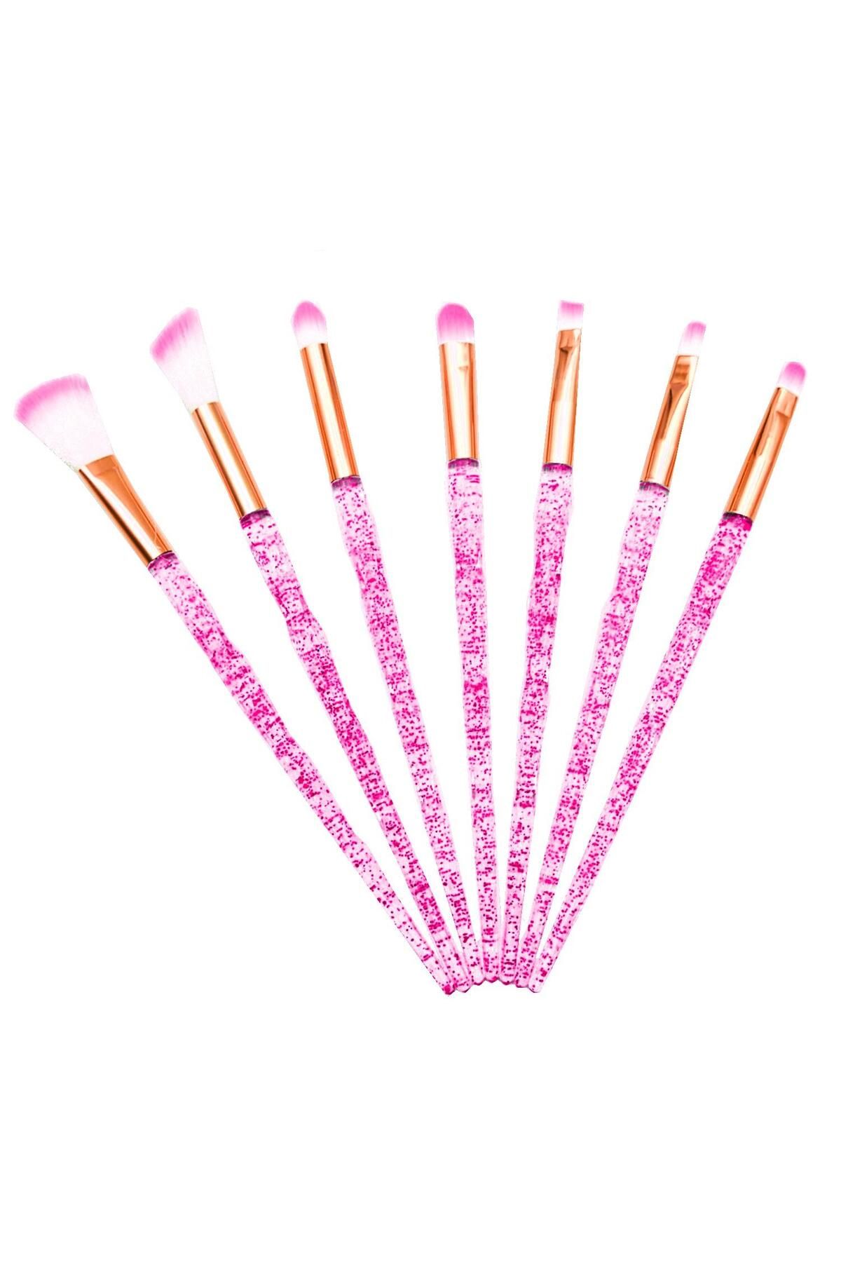 Gen-Of Makyaj Fırçası 7 li Pembe
