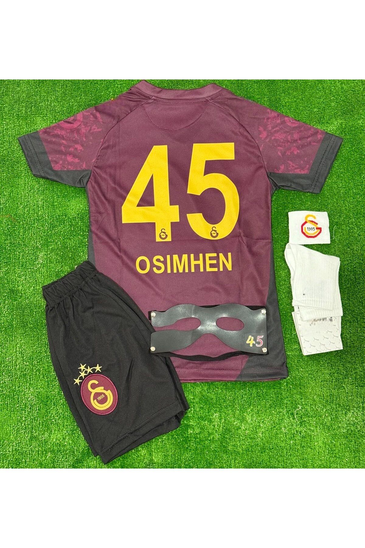 Alaturka Mix galatasaray 5 yıldızlı #𝐨𝐬𝐢𝐦𝐡𝐞𝐧 𝟒𝟓 # 25/26 deplasman çocuk forması maske hediyeli
