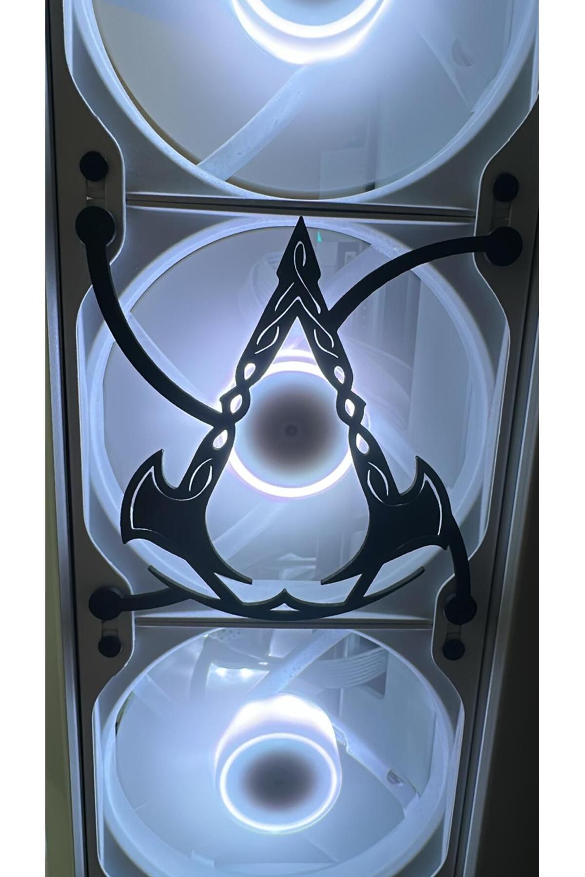 EmAy3d Assasin's Creed Logo 120mm Oyun Pc Aksesuarı, Masaüstü Bilgisayar Fan Kapağı