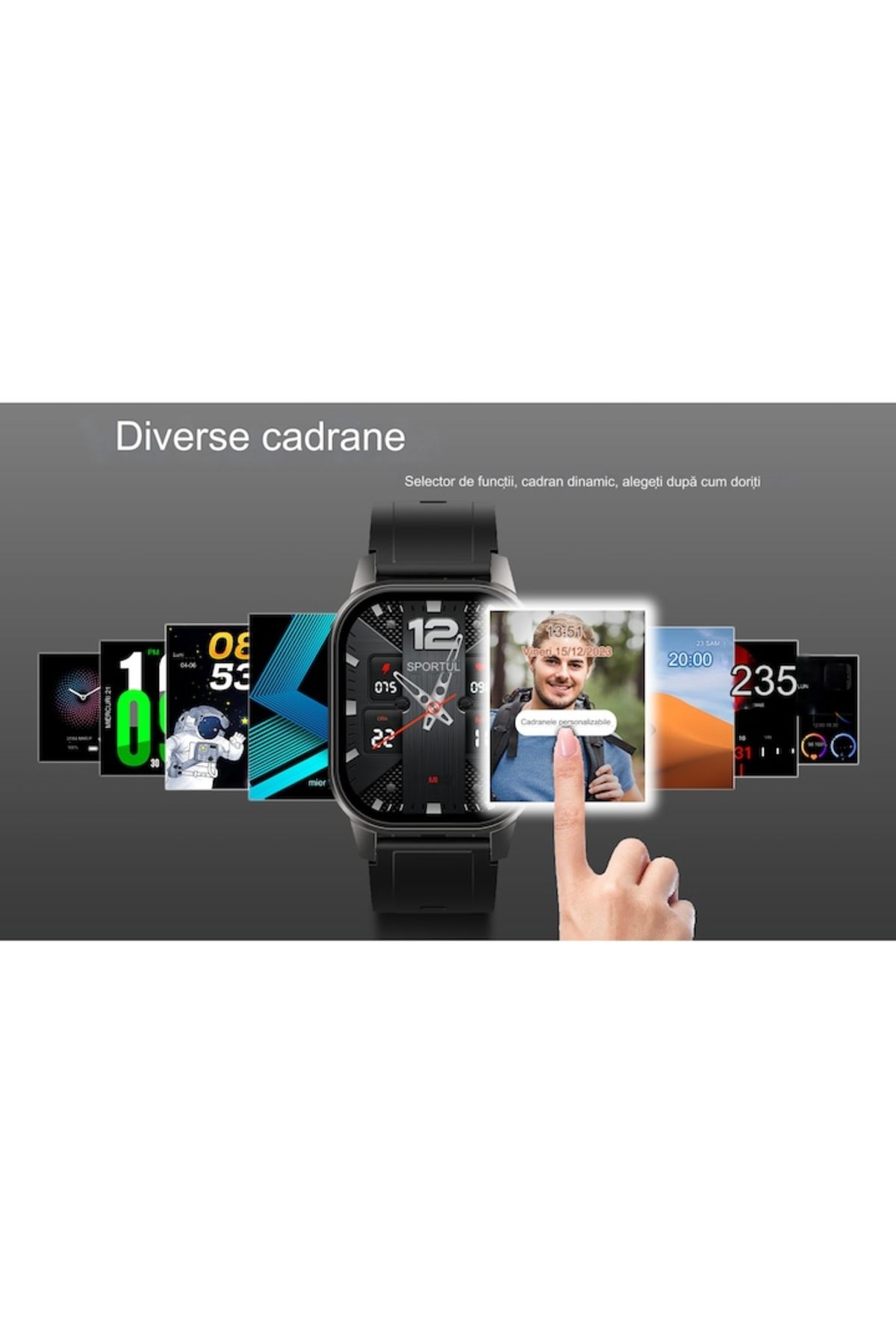 ideal STORE-Ceas inteligent idealSTORE EasySIM®, ecran AMOLED, cameră, Android 8.1, GPS, apeluri 4G, SpO2 3