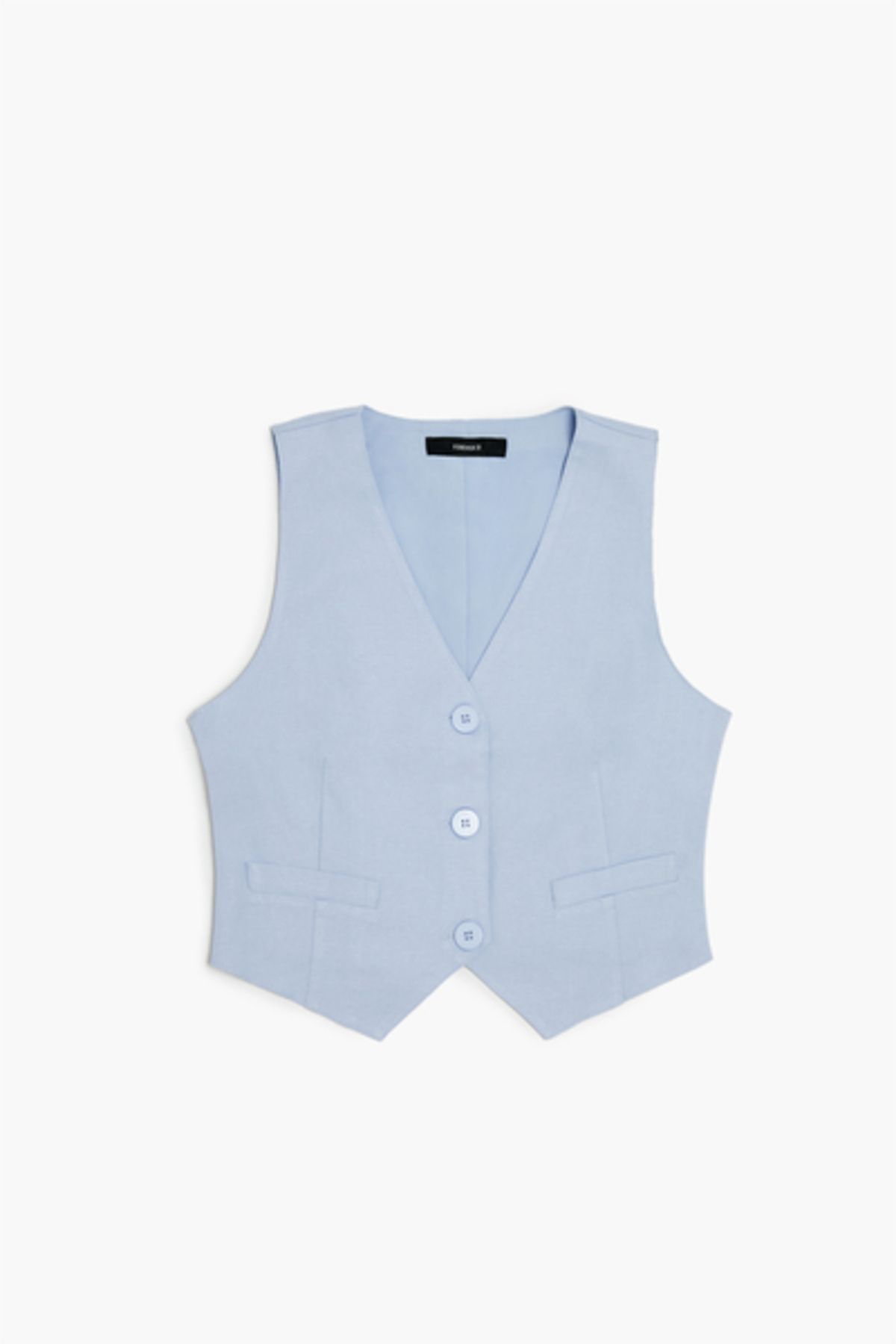 Forever 21 Düğmeli Crop Yelek