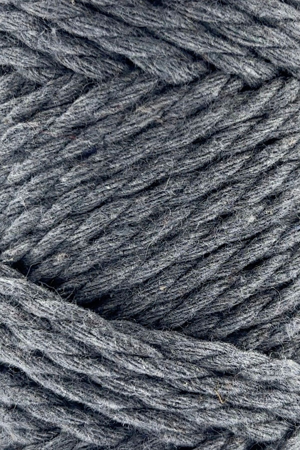 SENSY-Premium 3 Twist Cotton Combed Macrame Macrame Rope Hobby Rope Three Twist Light Gray 2
