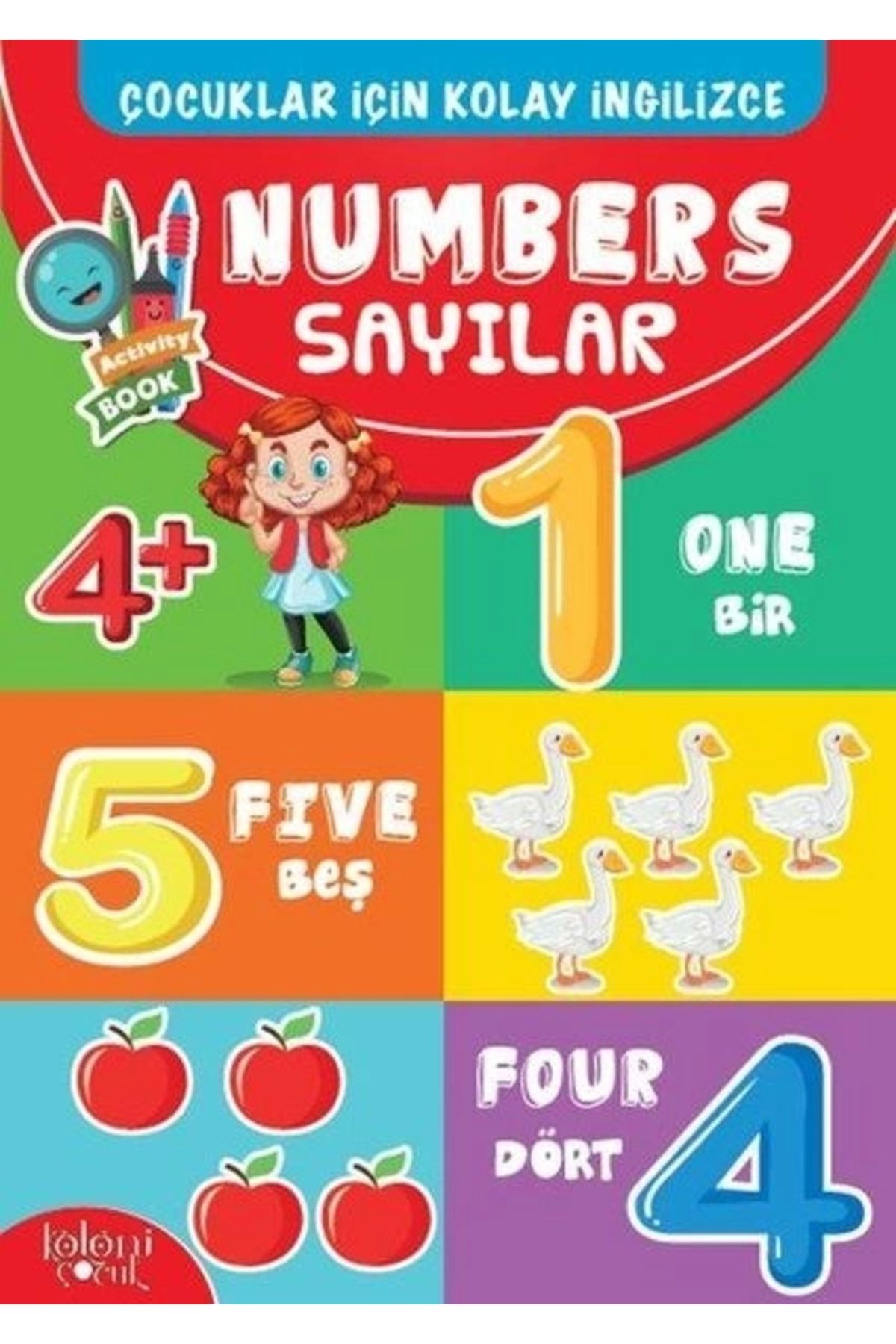 Koloni Çocuk Çocuklar İçin Kolay İngilizce - Numbers Sayılar
