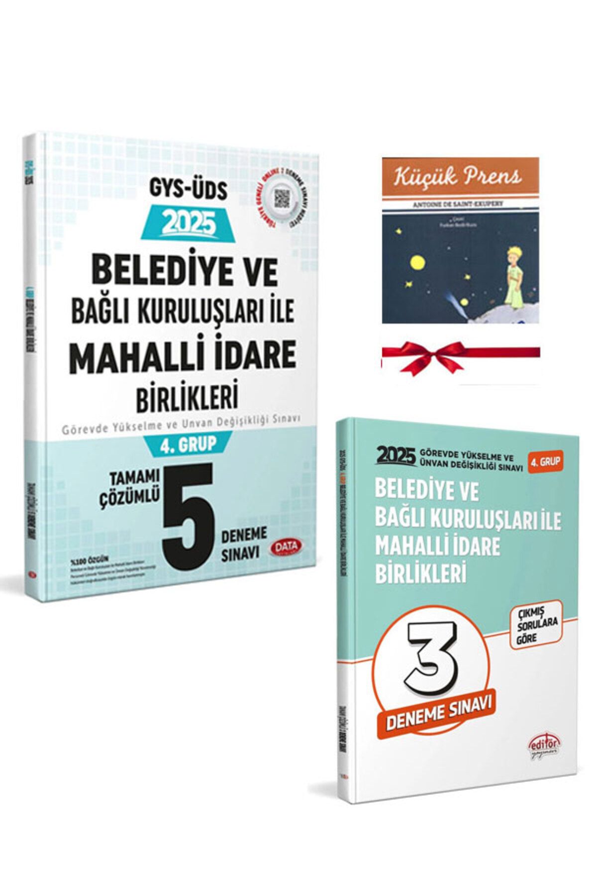 Editör Yayınevi 2025 Data GYS ÜDS 4.Grup Belediye ve Bağlı Kuruluşları ile Mahalli İdare Birlikleri Deneme Sınavı
