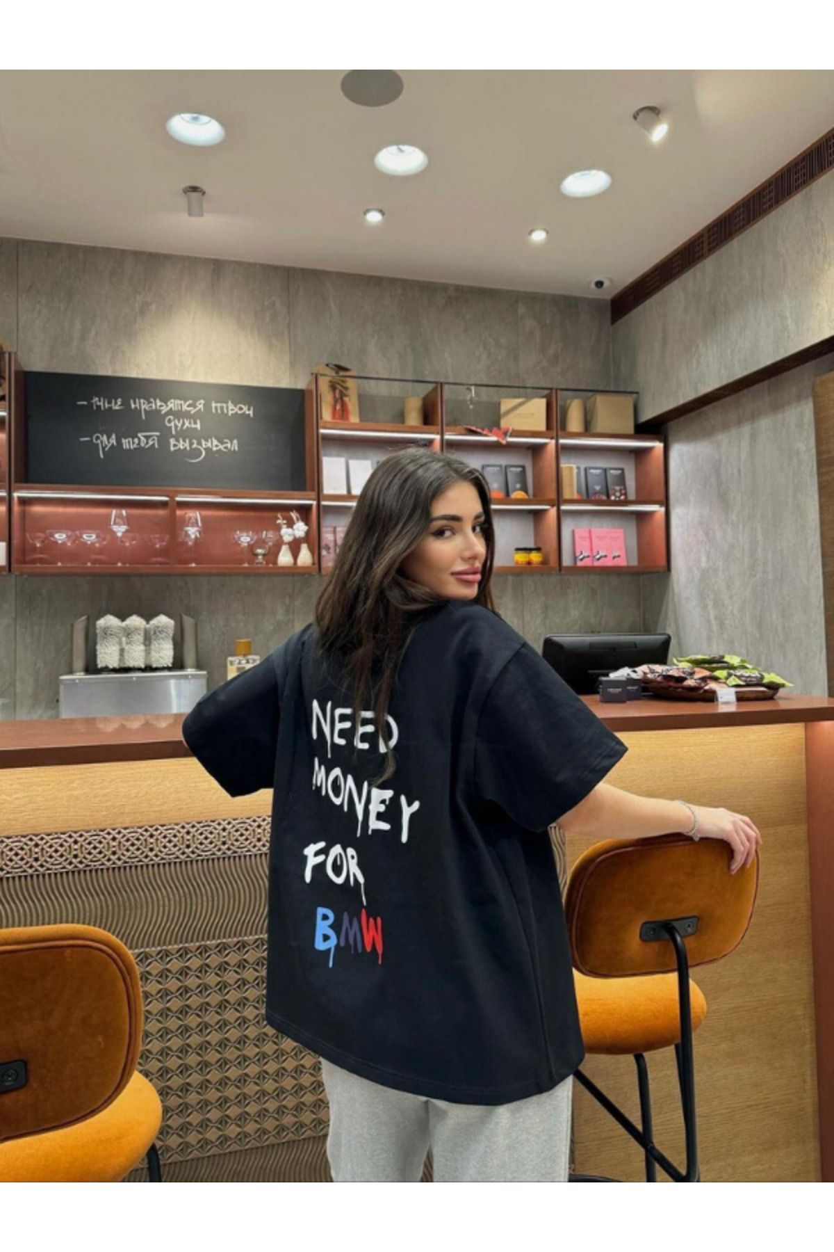 DEEFWEAR DREICH NEED MONEY FOR BMW BASKILI BEYAZ TSHIRT