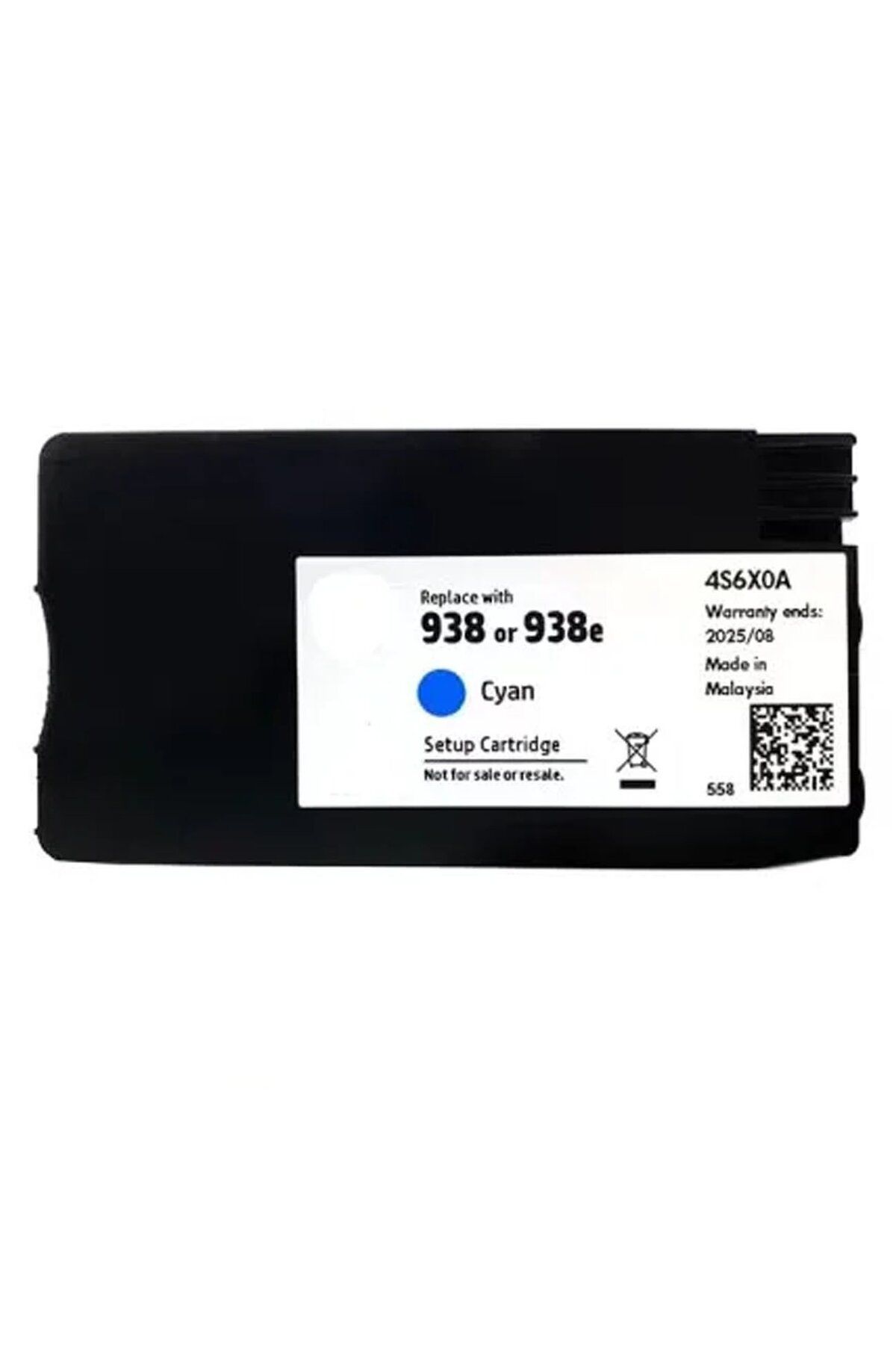 BK HP 938/4S6X5PE Mavi Muadil Mürekkep Kartuş Hp Pro 9720 9730