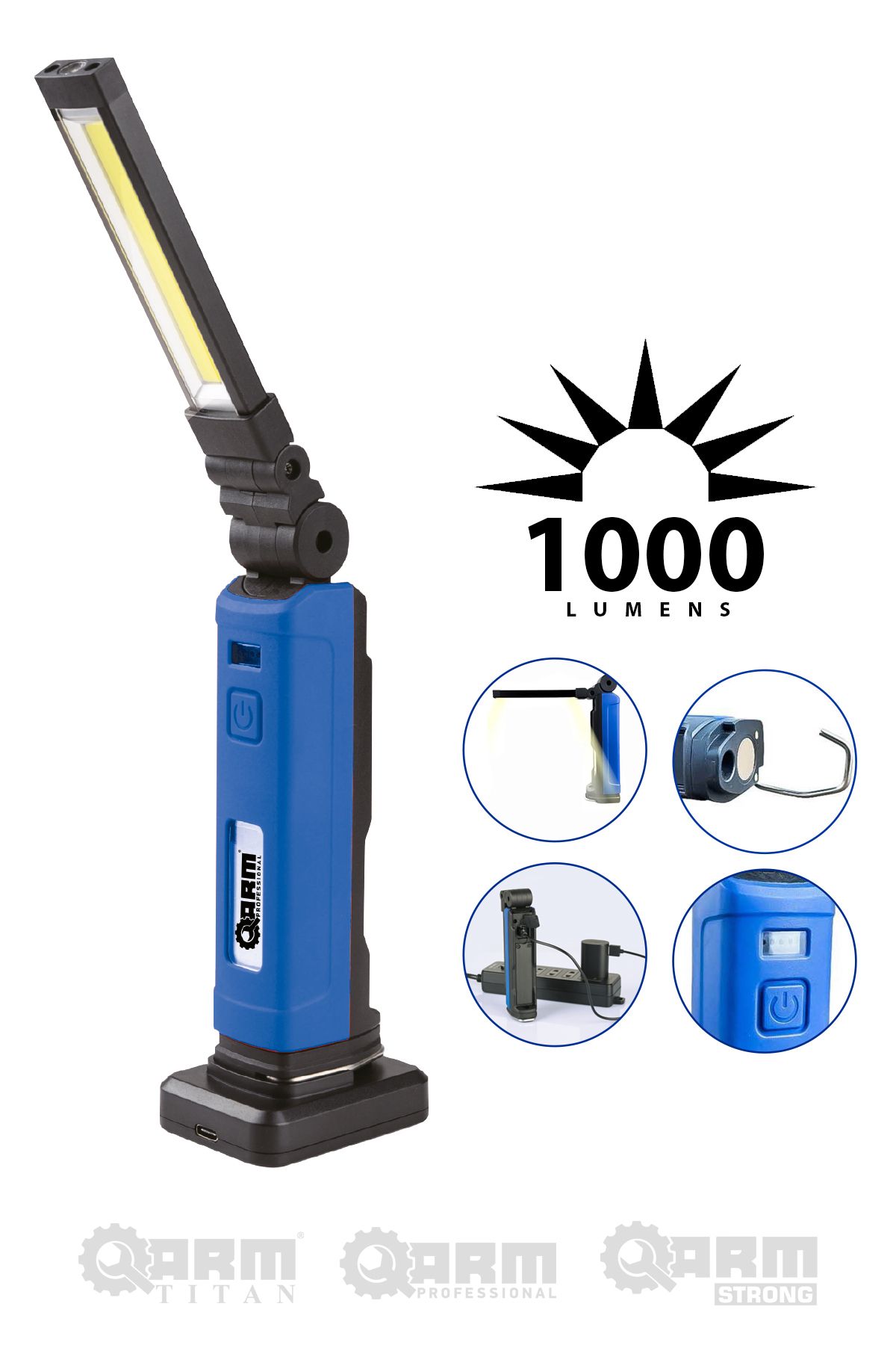Arm 1000 Lümen Şarjlı Led Lamba