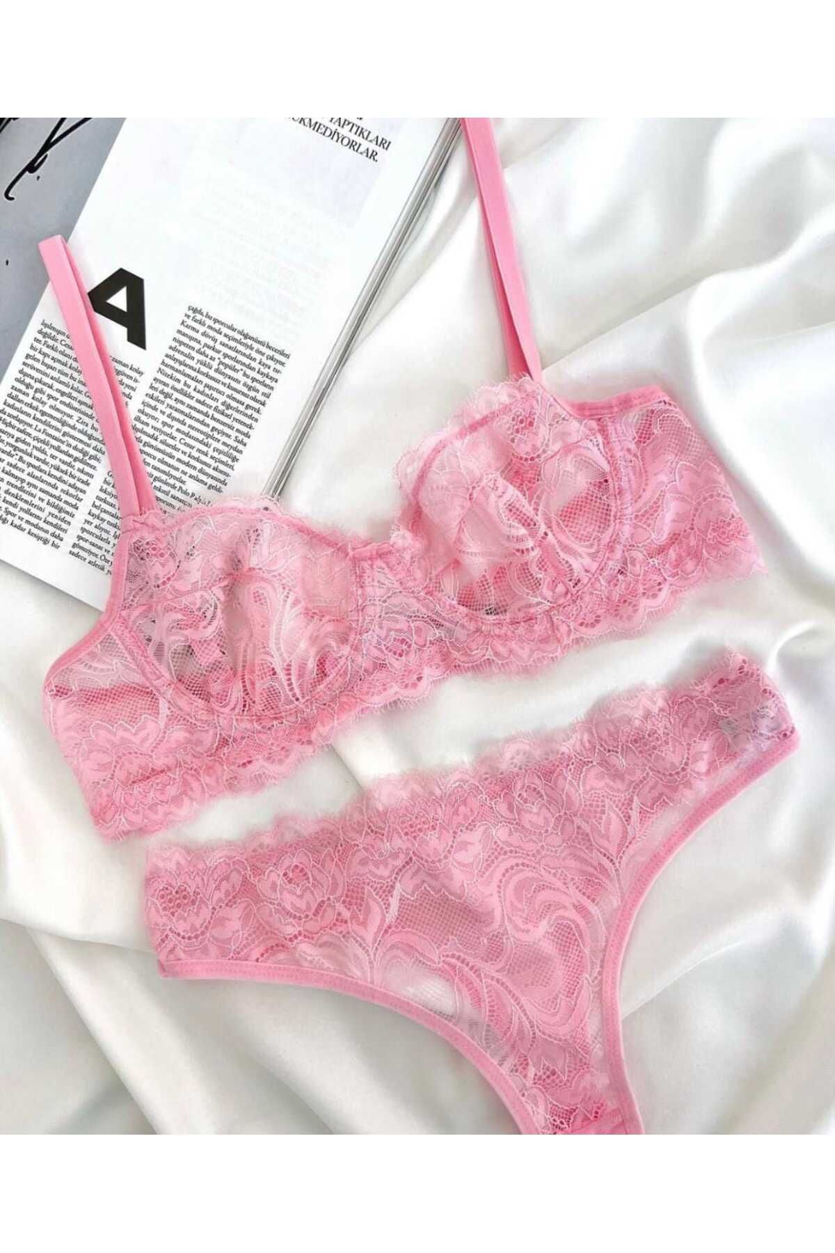 BLUE AVCI LINGERIE BALENLİ DANTEL İÇ ÇAMAŞIR TAKIMI