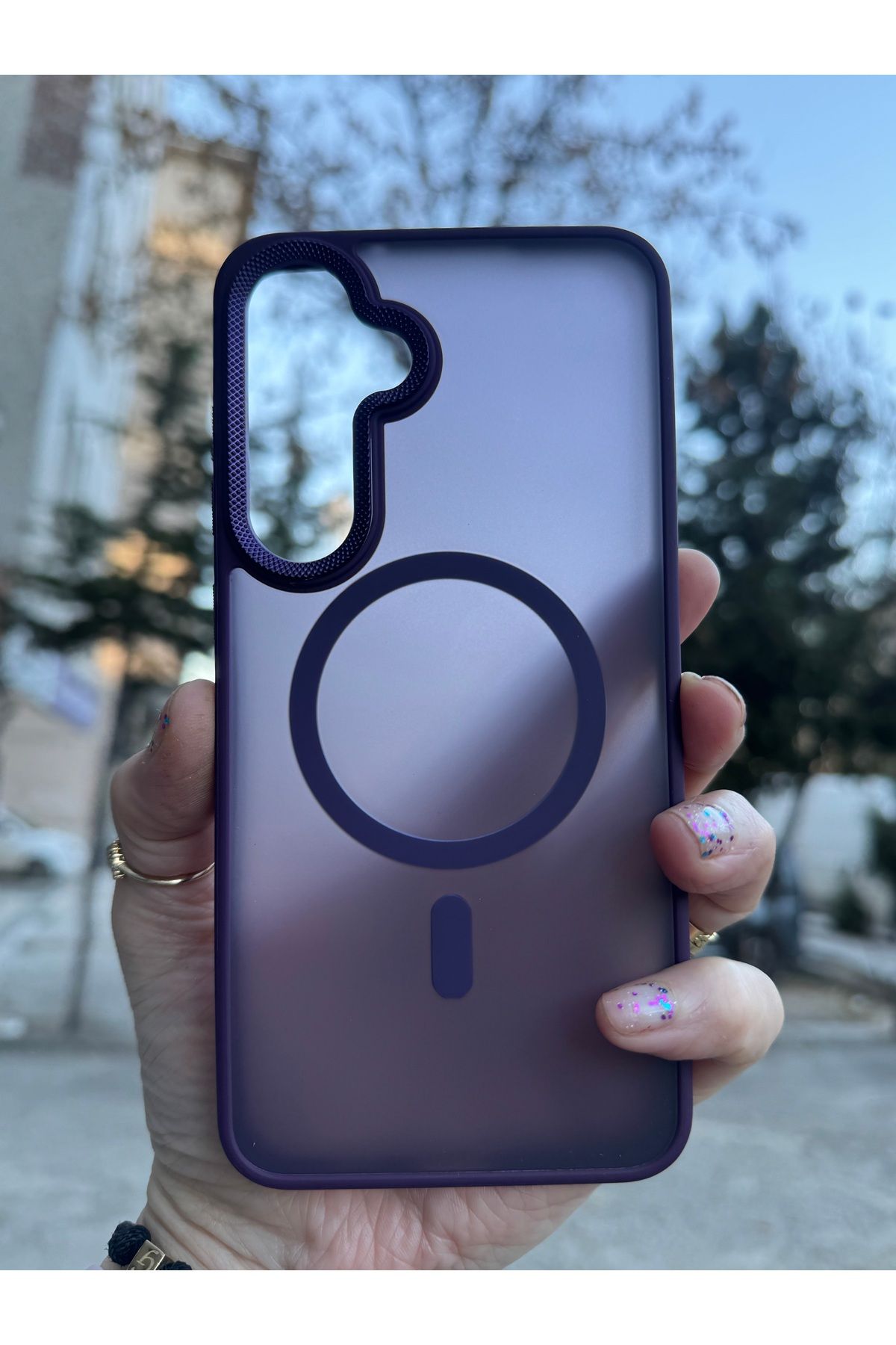 DÜNYA AKSESUAR Samsung Galaxy S24 Fe Mat Darbe Önleyici Tam Koruma Silikon Kılıf