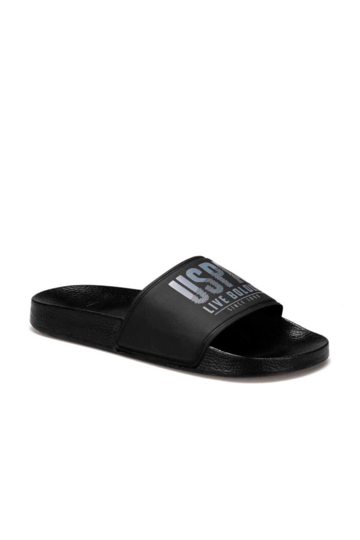 U.S. Polo Assn. Assn. Gusty Plaj Havuz Deniz Siyah Erkek Terlik